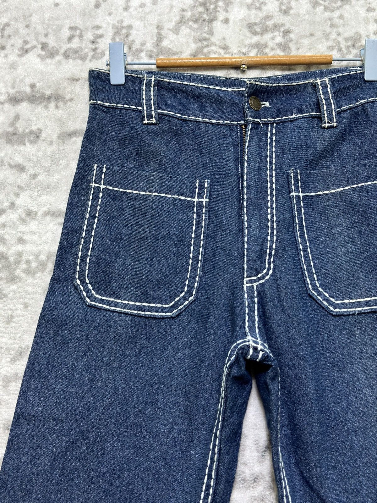 Vintage Dazzlin Flared Bootcut Y2K High Waist Unisex Denim Pants Size US 27 - 4 Thumbnail