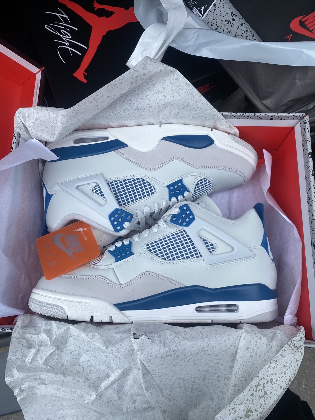 image of Jordan Nike Air Jordan Military 4 Size 10 Deadstock Shoes in White, Men's