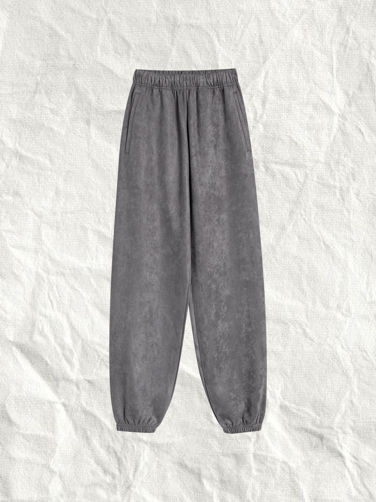 Japanese Brand Rare Nodot: Suedette Brown Sweatpants Loose Fit Large Size US 32 / EU 48 - 1 Thumbnail