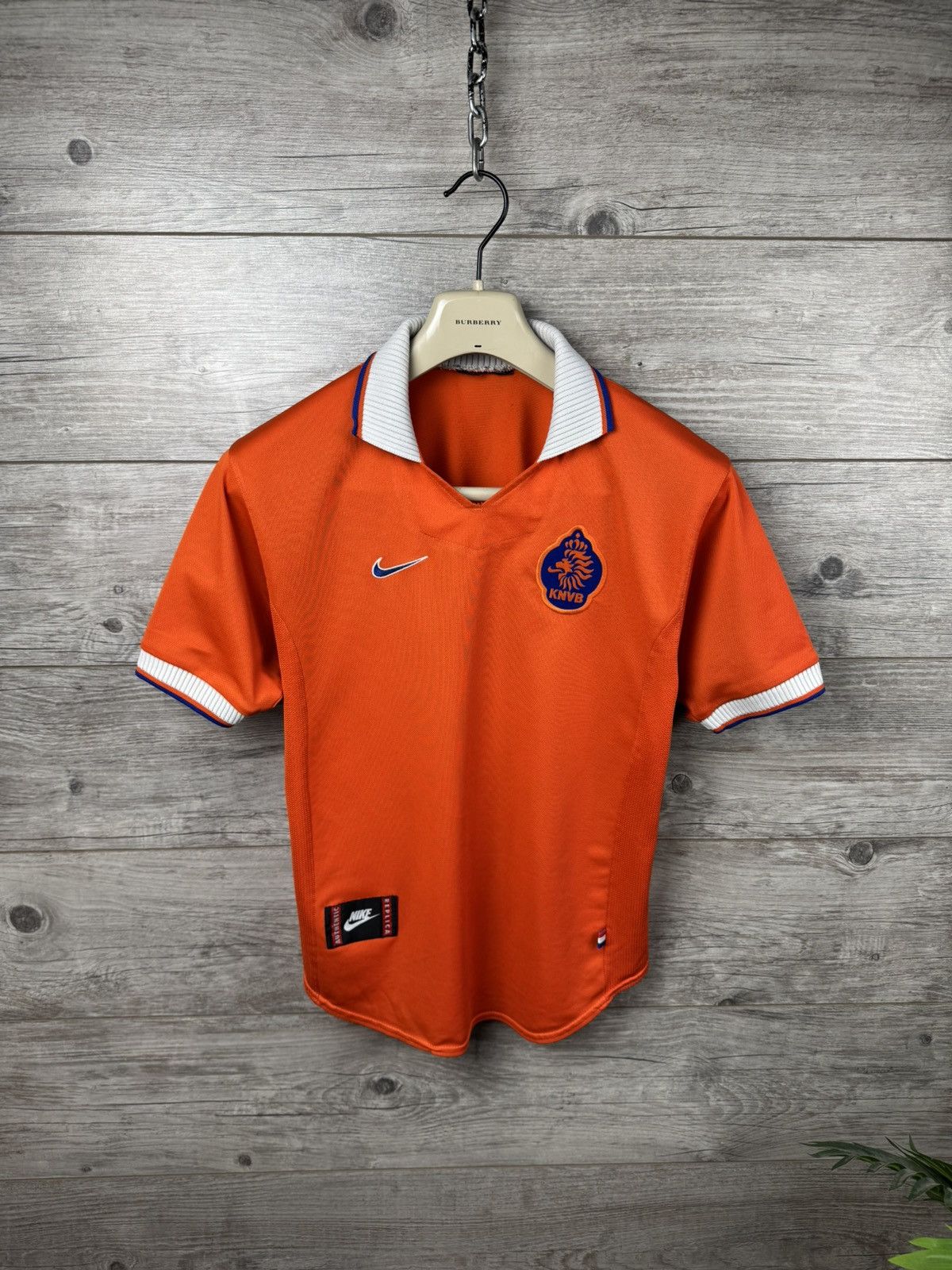 Nike HOLLAND 1997 1998 HOME SHIRT NEDERLAND FOOTBALL SOCCER NIKE Size US XS / EU 42 / 0 - 1 Thumbnail