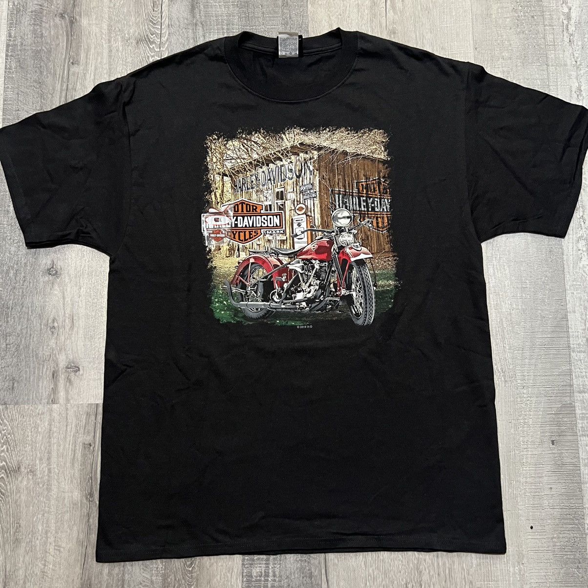 Harley Davidson Harley Davidson Cancun Mexico Mayan Black Biker T Shirt NWT Size US L / EU 52-54 / 3 - 1 Thumbnail