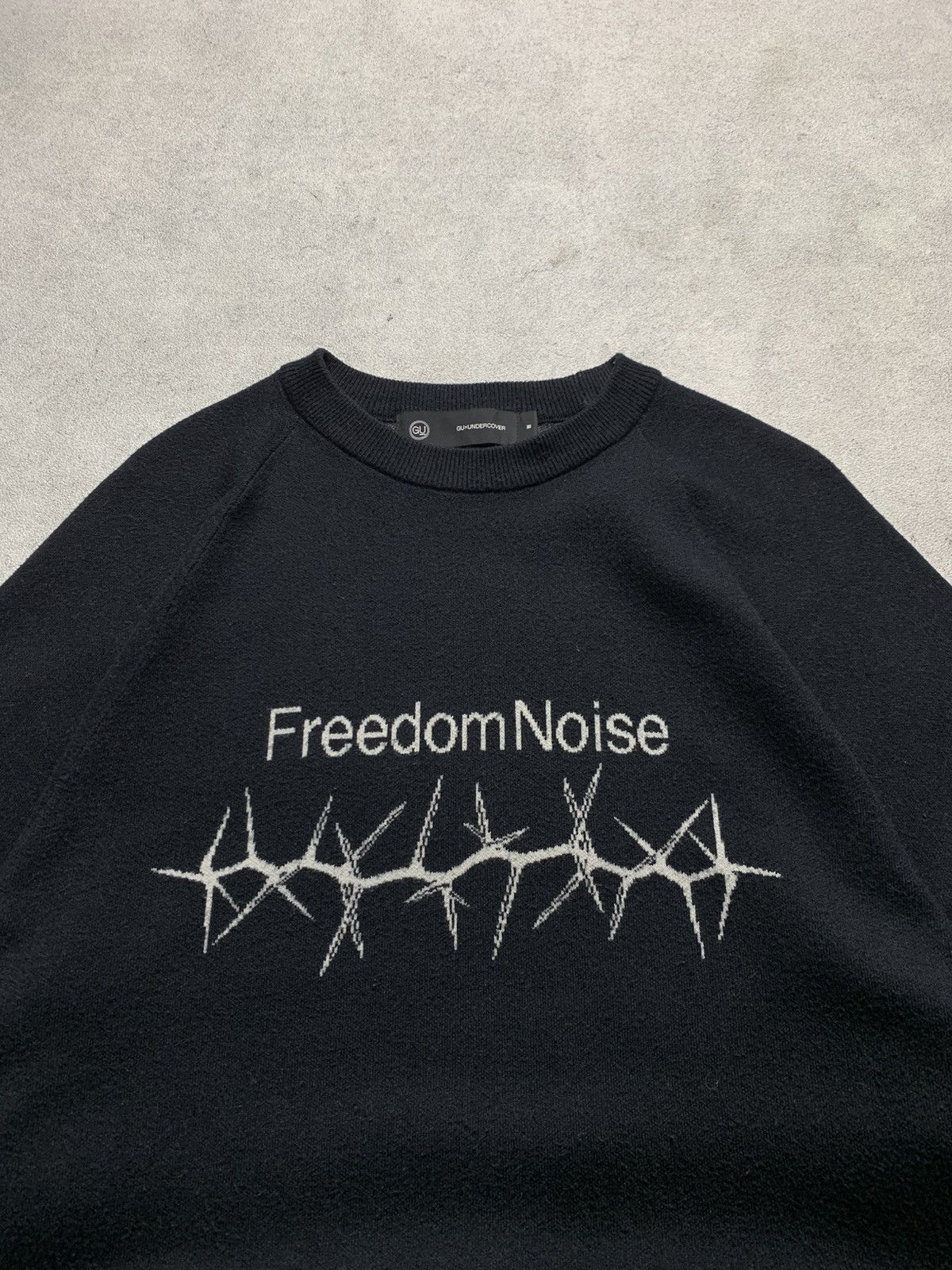 GU × Undercover GU X Undercover "Freedom Noise" Black Knit Sweater Size US M / EU 48-50 / 2 - 3 Thumbnail