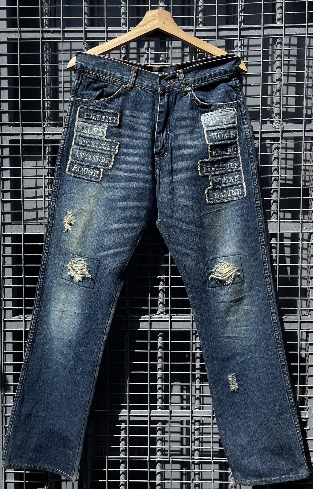 Number (N)ine Sz 4 Number Nine 02SS Distressed Modern Age Denim