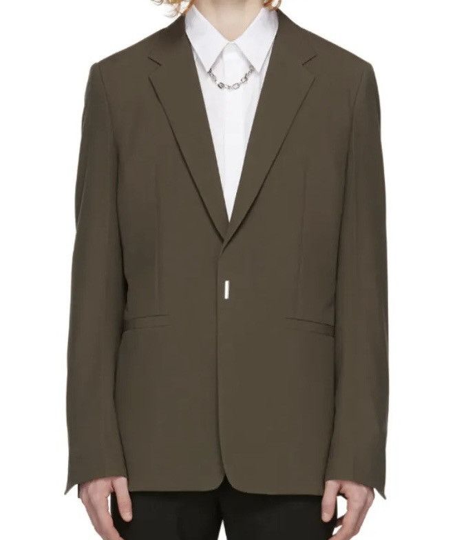 Givenchy Givenchy khaki wool blazer jacket 52 Size 52R - 1 Thumbnail