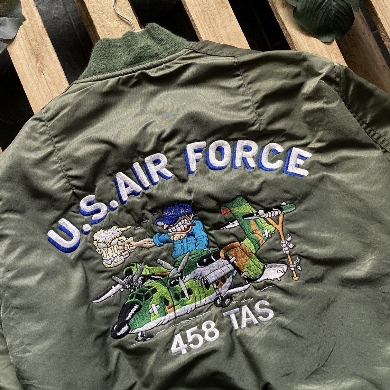 Alpha Industries Vintage Alpha Industries U.S Air Force Bomber Jacket MA-1 Size US M / EU 48-50 / 2 - 4 Thumbnail