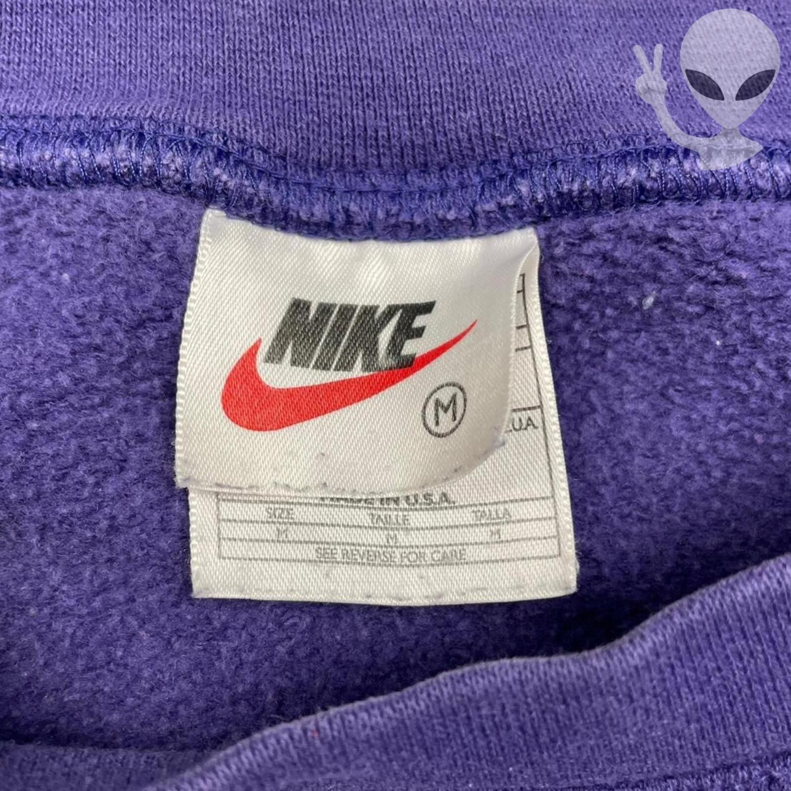Nike Vintage Nike Mini Swoosh Crewneck Sweatshirt Purple M USA Size US M / EU 48-50 / 2 - 4 Thumbnail