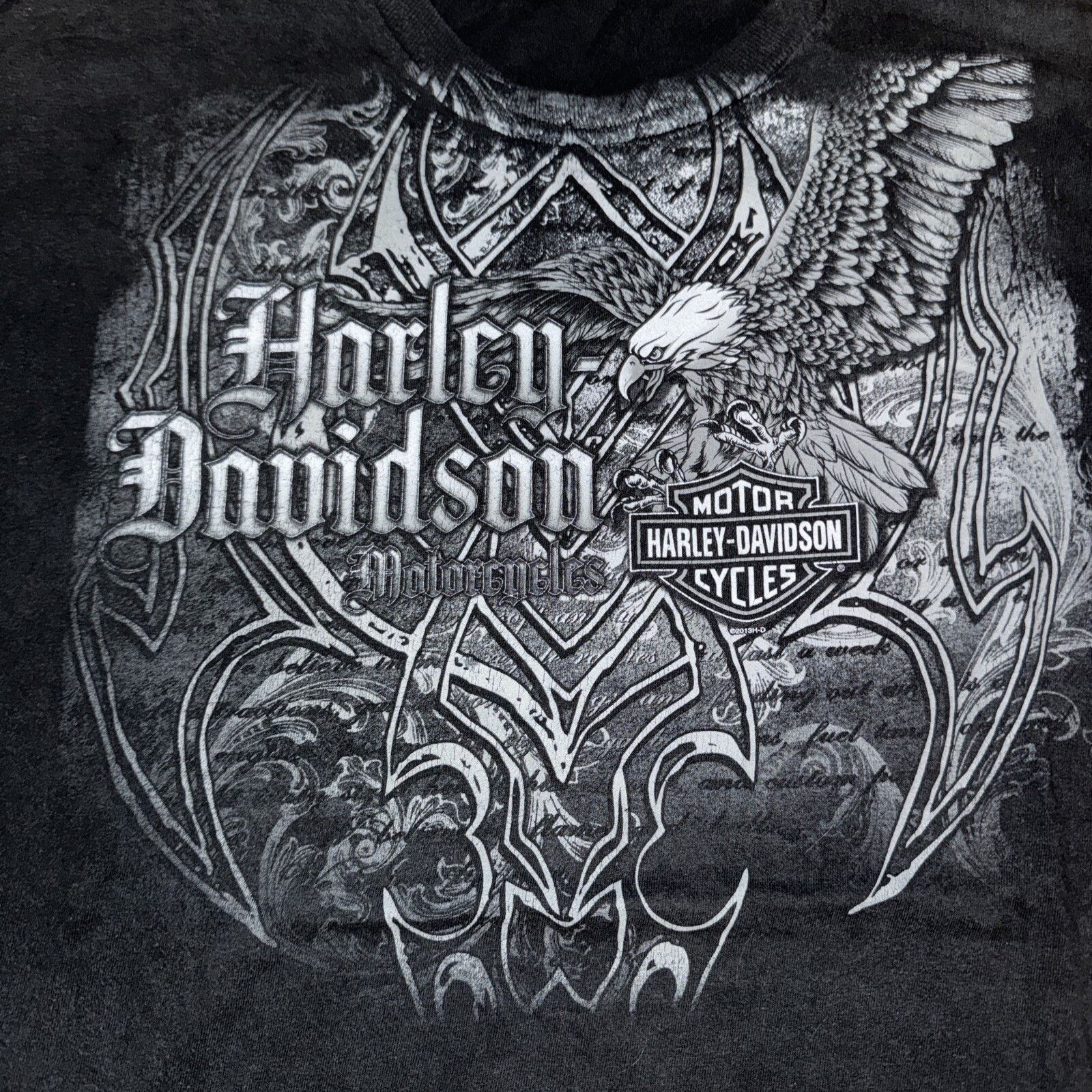 Harley Davidson Y2K Harley Davidson T-Shirt Black Affliction Style XL 23x30 Size US XL / EU 56 / 4 - 2 Thumbnail