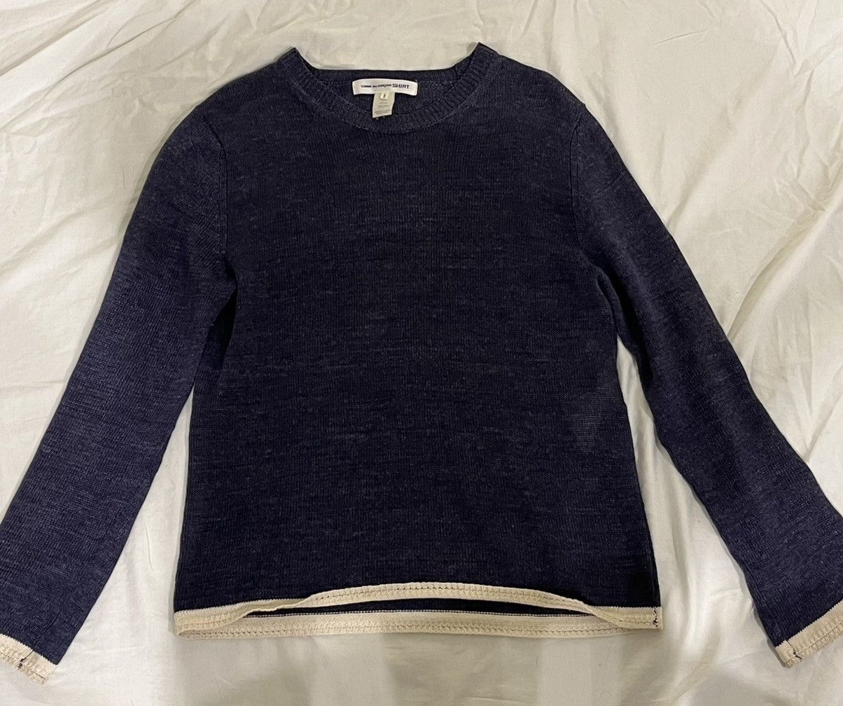 Comme des Garcons SHIRT × Vintage Comme des garçon linen knit pullover Size US S / EU 44-46 / 1 - 4 Thumbnail