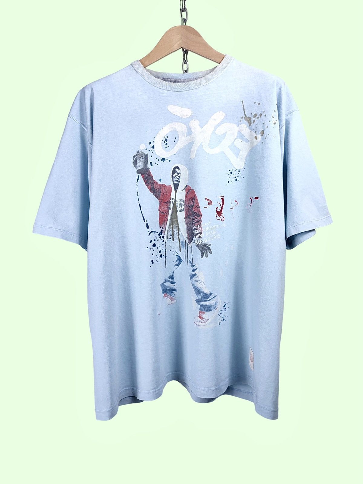 Ecko Unltd. Y2K Vintage Ecko Graffiti Distressed Print Hip-Hop Tee Size US XL / EU 56 / 4 - 6 Thumbnail