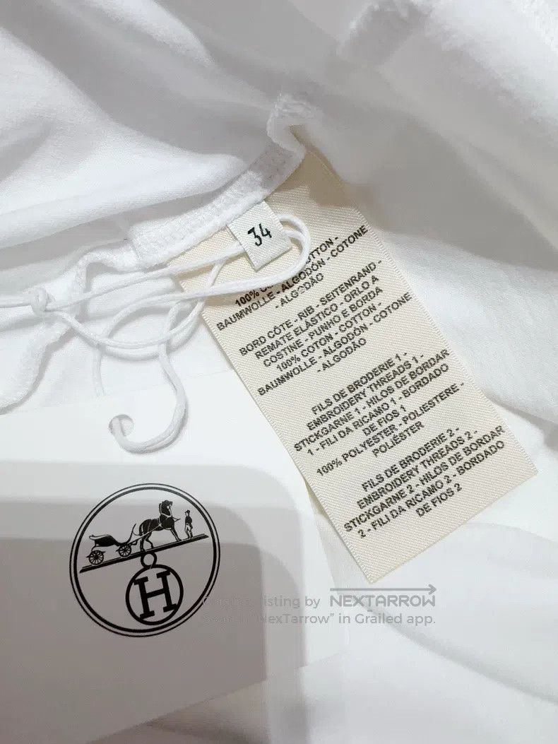 Hermes Hermes White dress Size XXS / US 00 / IT 34 - 5 Thumbnail