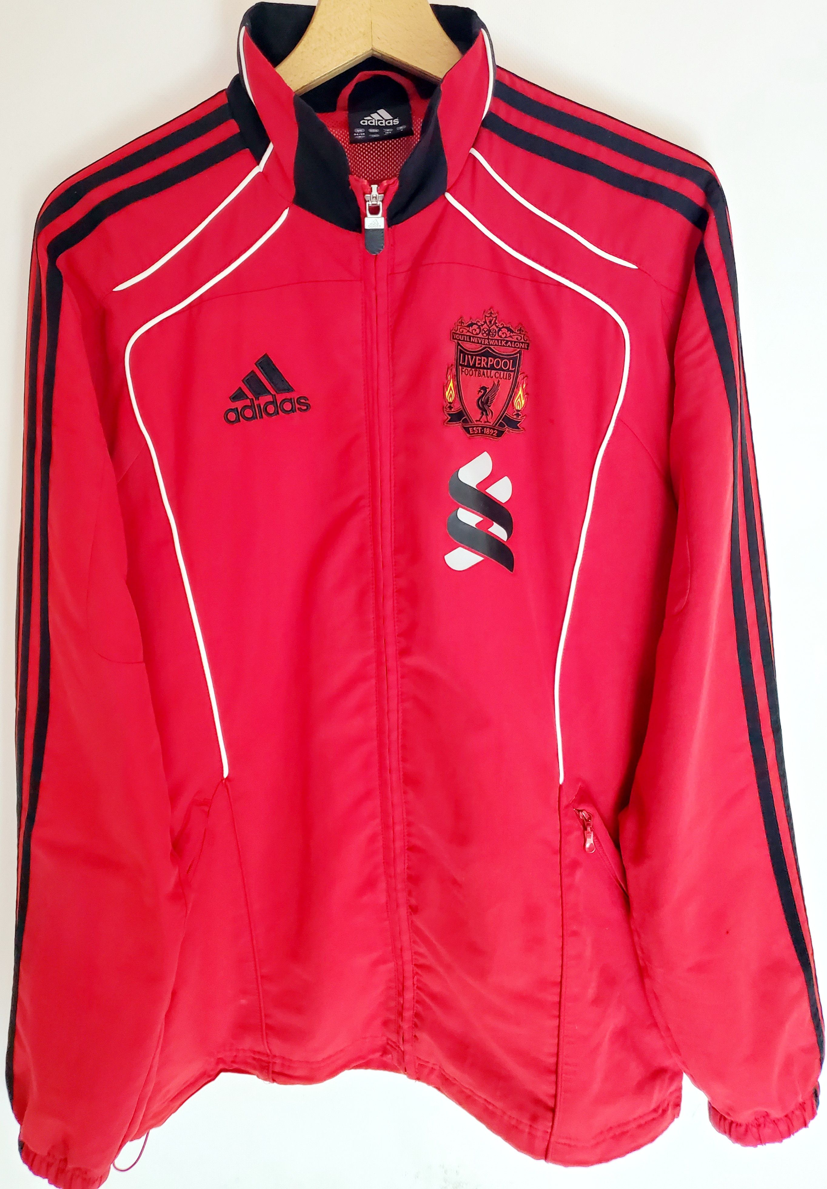 Adidas Vintage Adidas Liverpool Football Jacket Soccer Track Red S Size US S / EU 44-46 / 1 - 1 Thumbnail