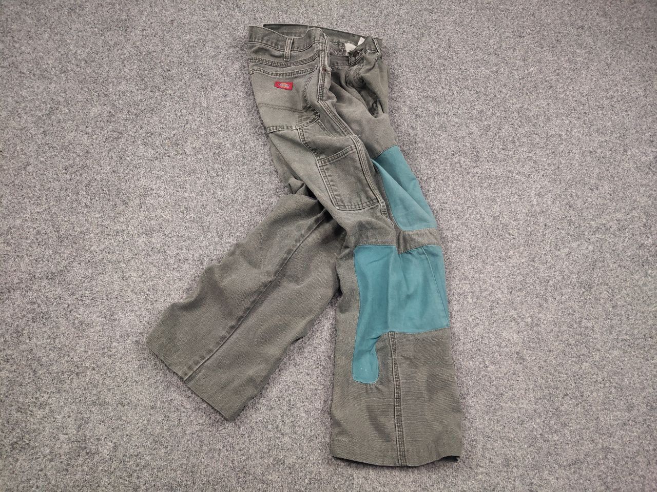 Dickies Vintage Dickies Faded Canvas Patchwork USA Style Skate Pants Size US 34 / EU 50 - 2 Thumbnail