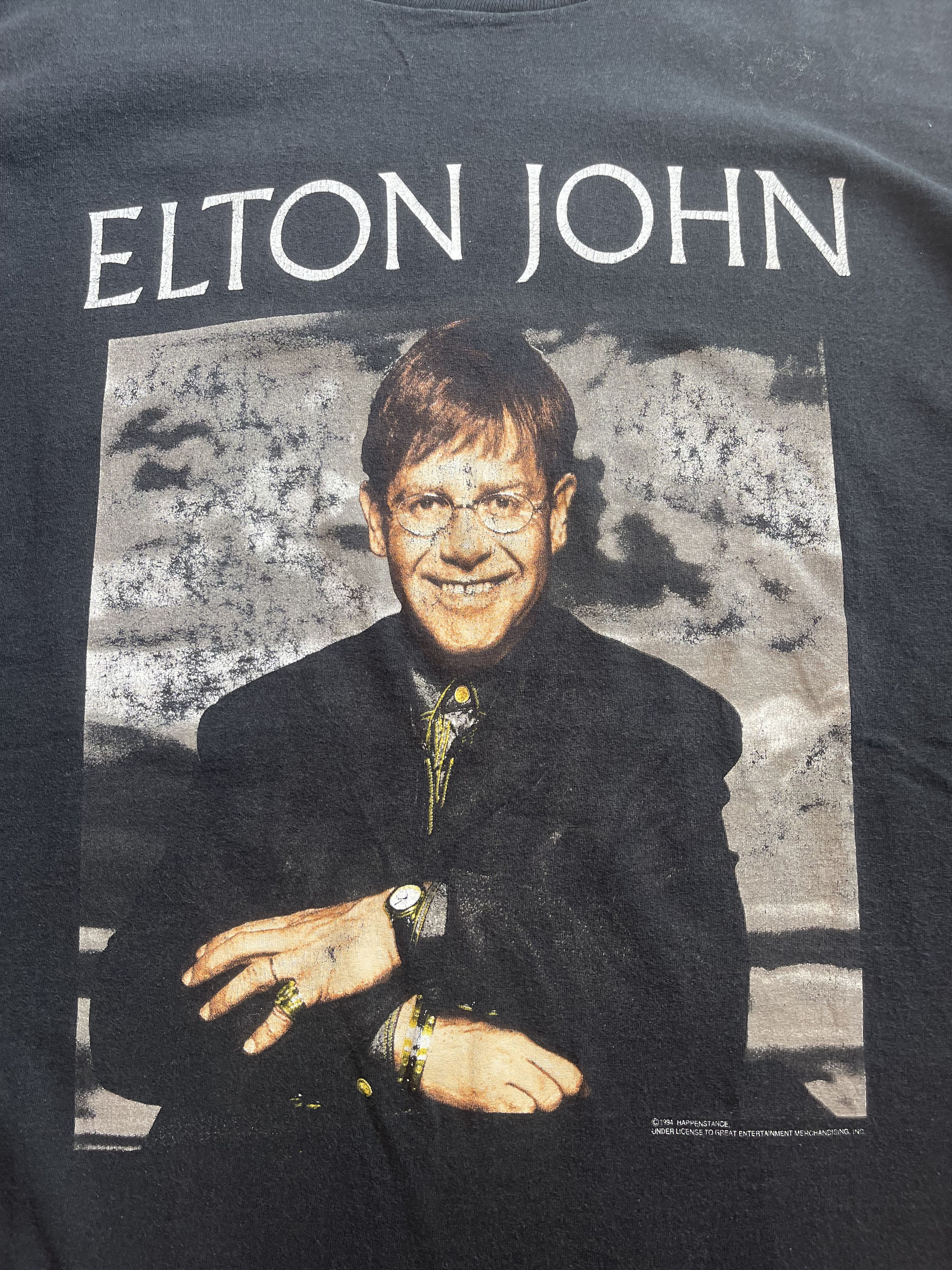 Band Tees Vintage 1994 Elton John T-Shirt Size US XL / EU 56 / 4 - 3 Thumbnail