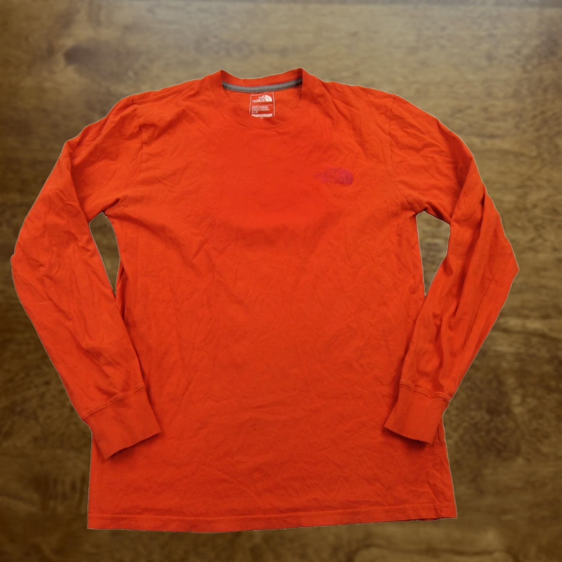 The North Face The North Face Sweater Mens Small Long Sleeve Pullover Orange Crew Neck Classic Fit Size US S / EU 44-46 / 1 - 1 Thumbnail