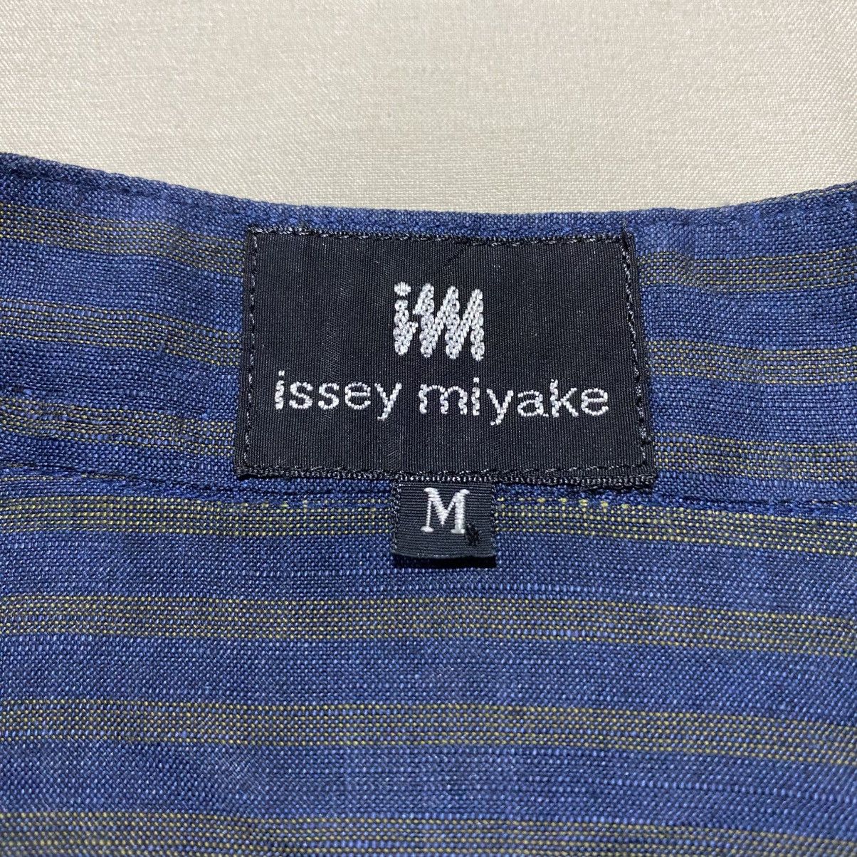 Issey Miyake Vtg Issey Miyake Plaid Striped Sanghai Collar Shirt Button Size US XL / EU 56 / 4 - 5 Thumbnail