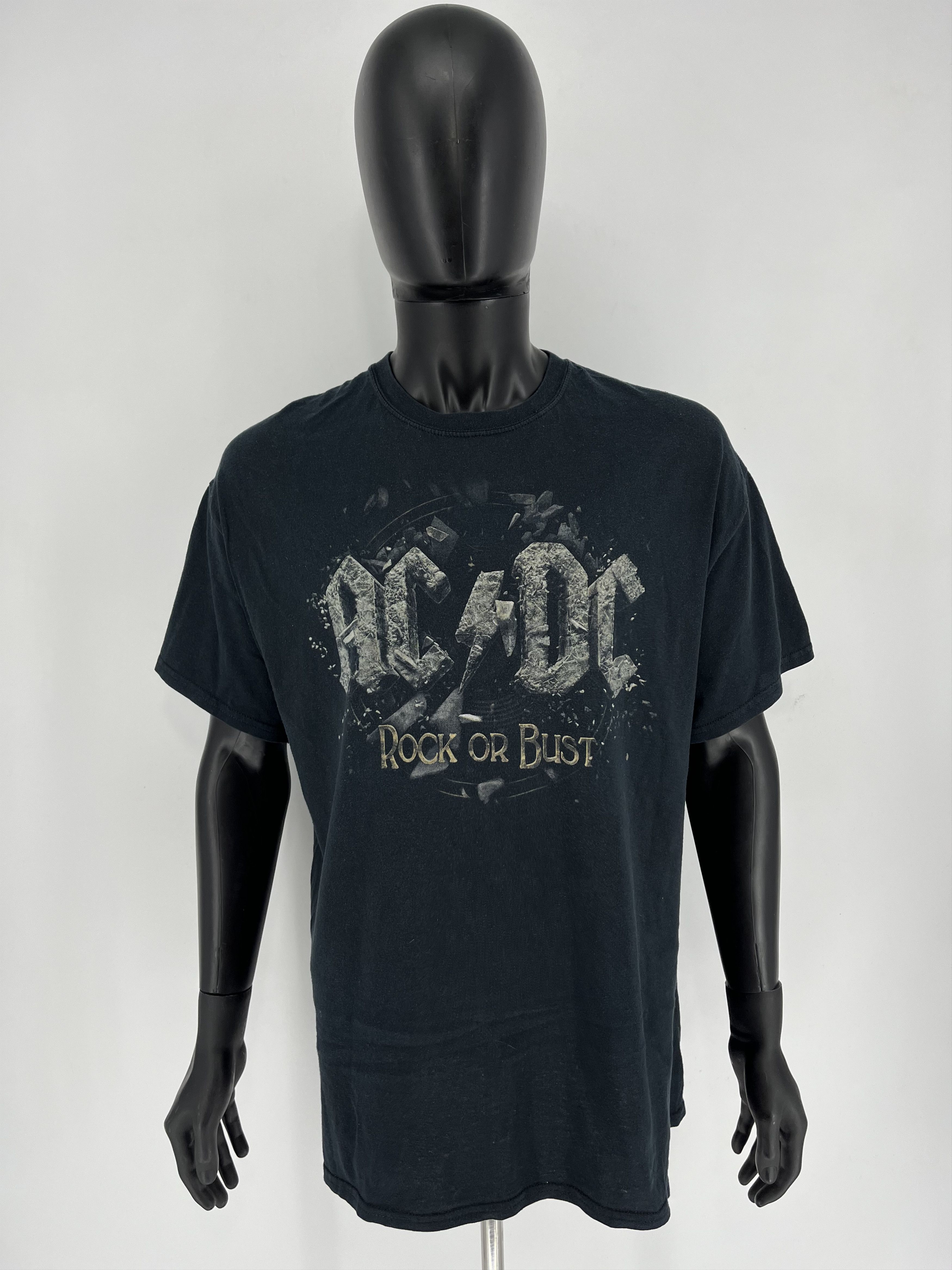 AC/DC × Band Tees Vintage ACDC Rock OF Bust T-Shirt Like Metallica Slayer Size US XL / EU 56 / 4 - 2 Thumbnail