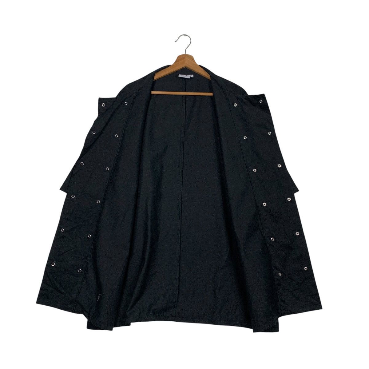 Japanese Brand HUBERT Double Side Snap Button Black Shirt #2040-C88 Size US XL / EU 56 / 4 - 11 Thumbnail