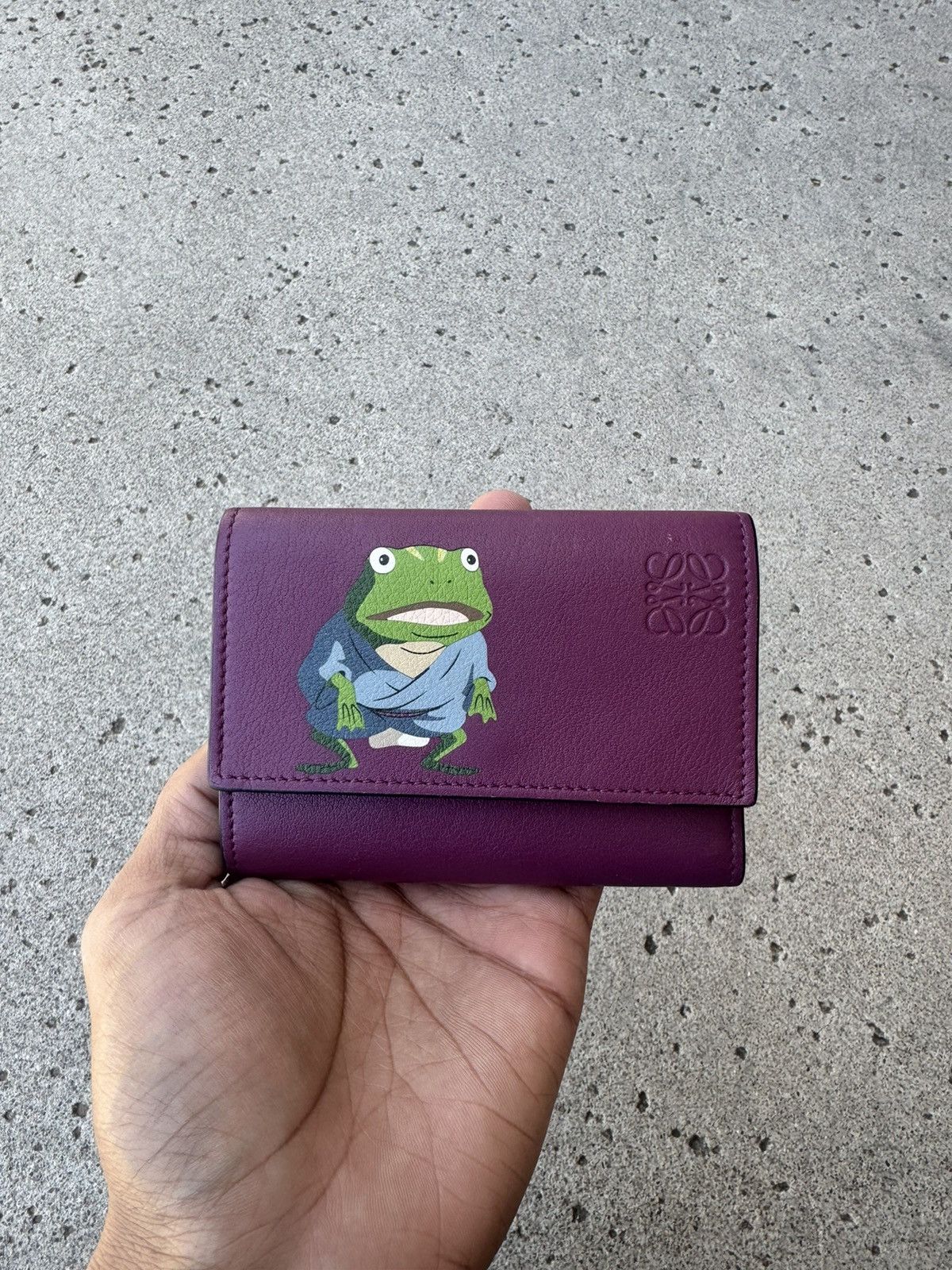 image of Loewe X Studio Ghibli Spirited Away Wallet in Purple, Men's