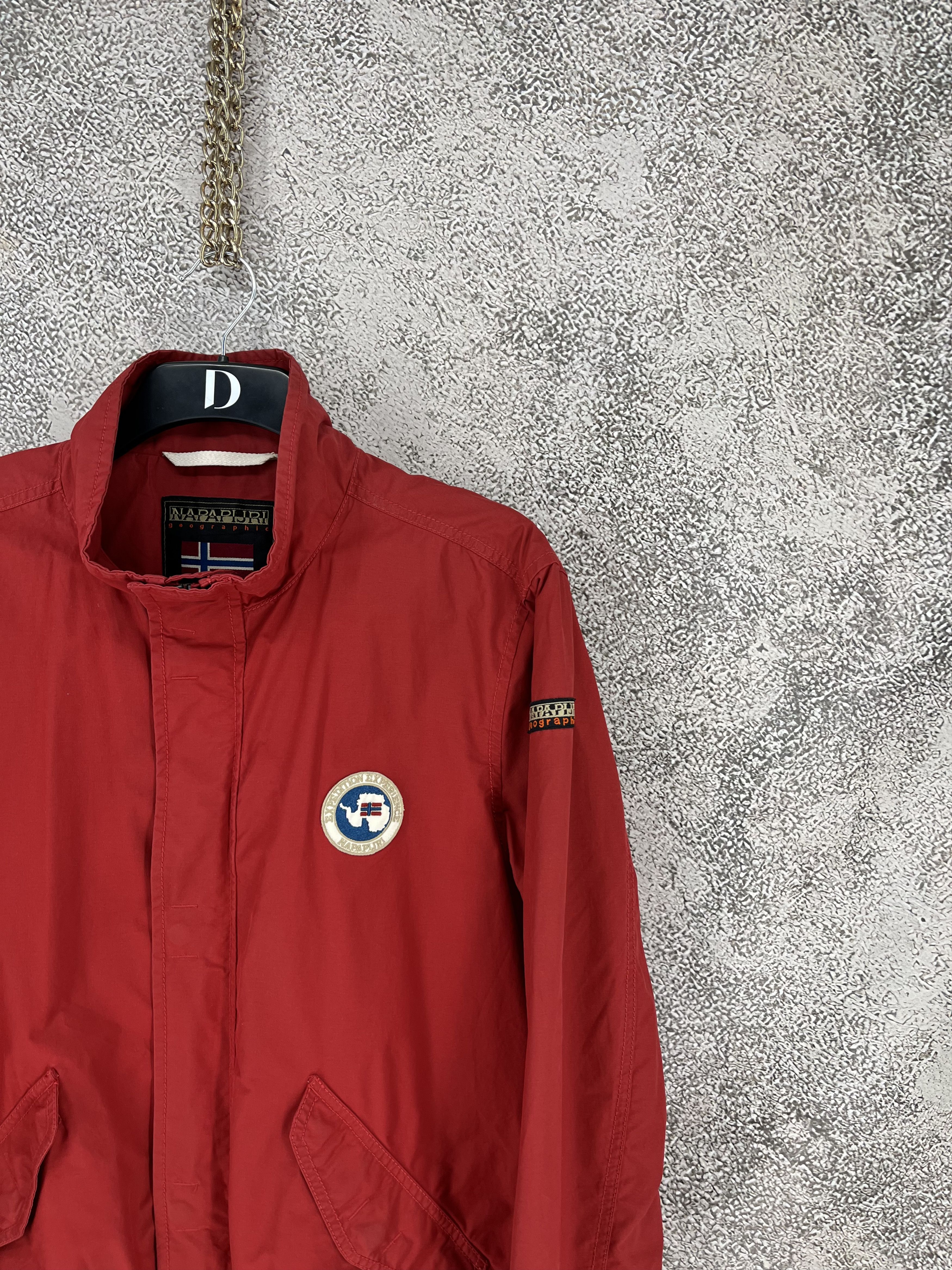 Napapijri Vintage y2k Napapijri Zip Jacket Red size XL Size US XL / EU 56 / 4 - 4 Thumbnail