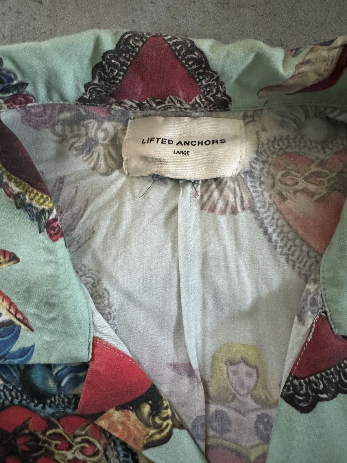 Lifted Anchors Parry Sacred Heart Button Up Size US L / EU 52-54 / 3 - 3 Thumbnail