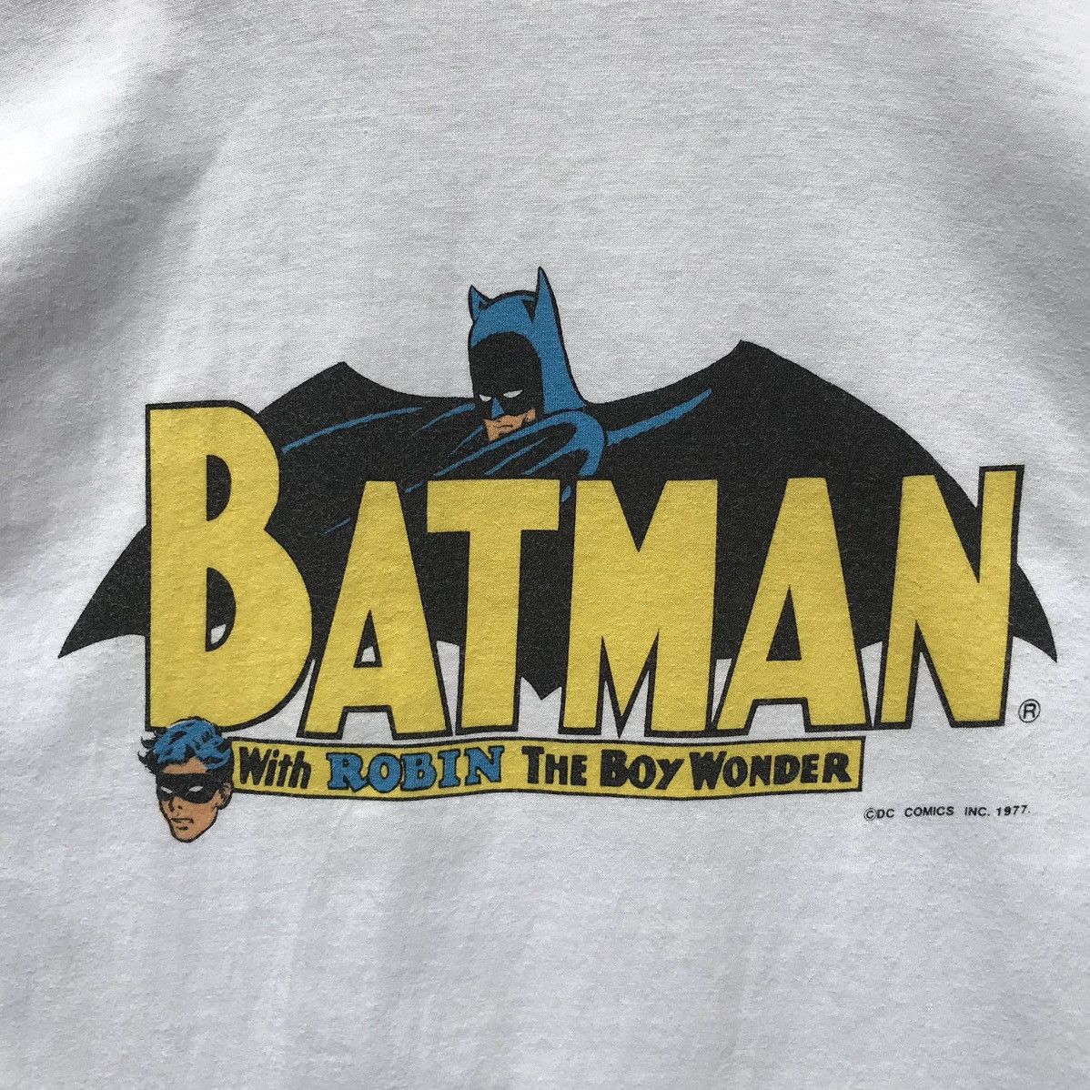 DC Comics 💥Rare💥70s Vintage Batman & Robin The Boy Wander Shirt©️1977 Size US S / EU 44-46 / 1 - 10 Thumbnail