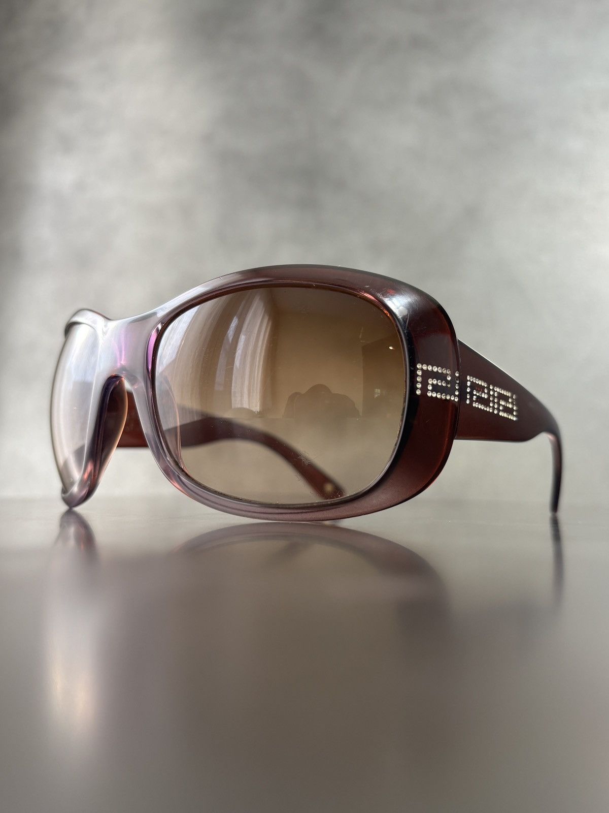 Versace 2009 Versace Sunglasses VE4961B Y2K Rhinestone 2000s Italy Size ONE SIZE - 1 Thumbnail