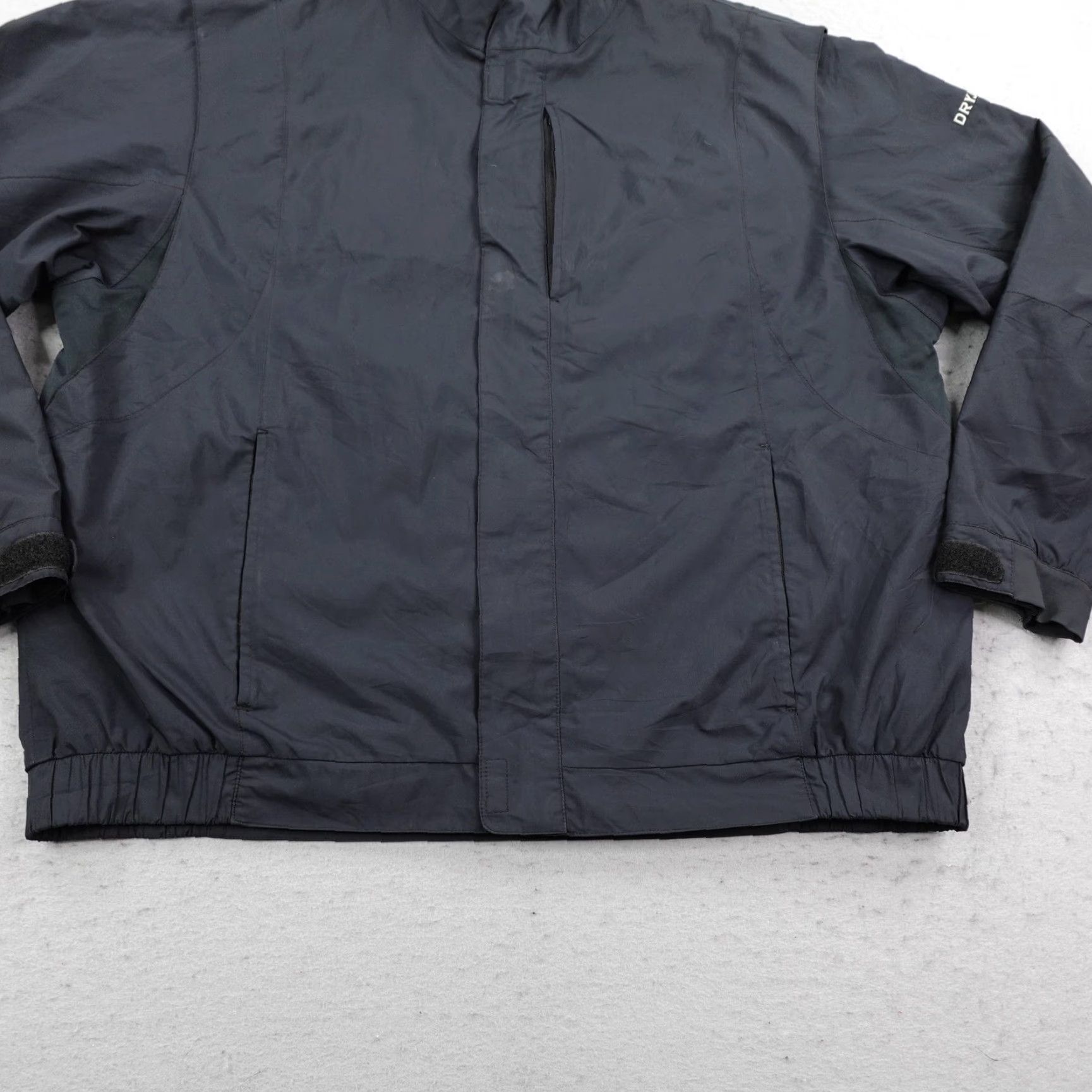 Footjoy VINTAGE FootJoy Jacket Mens XL Black DryJoys Golf Windbreaker Vented Lightweight Zip Pockets Waterproof Windproof Lined Polyester Mid-Length Regular Size US XL / EU 56 / 4 - 3 Thumbnail