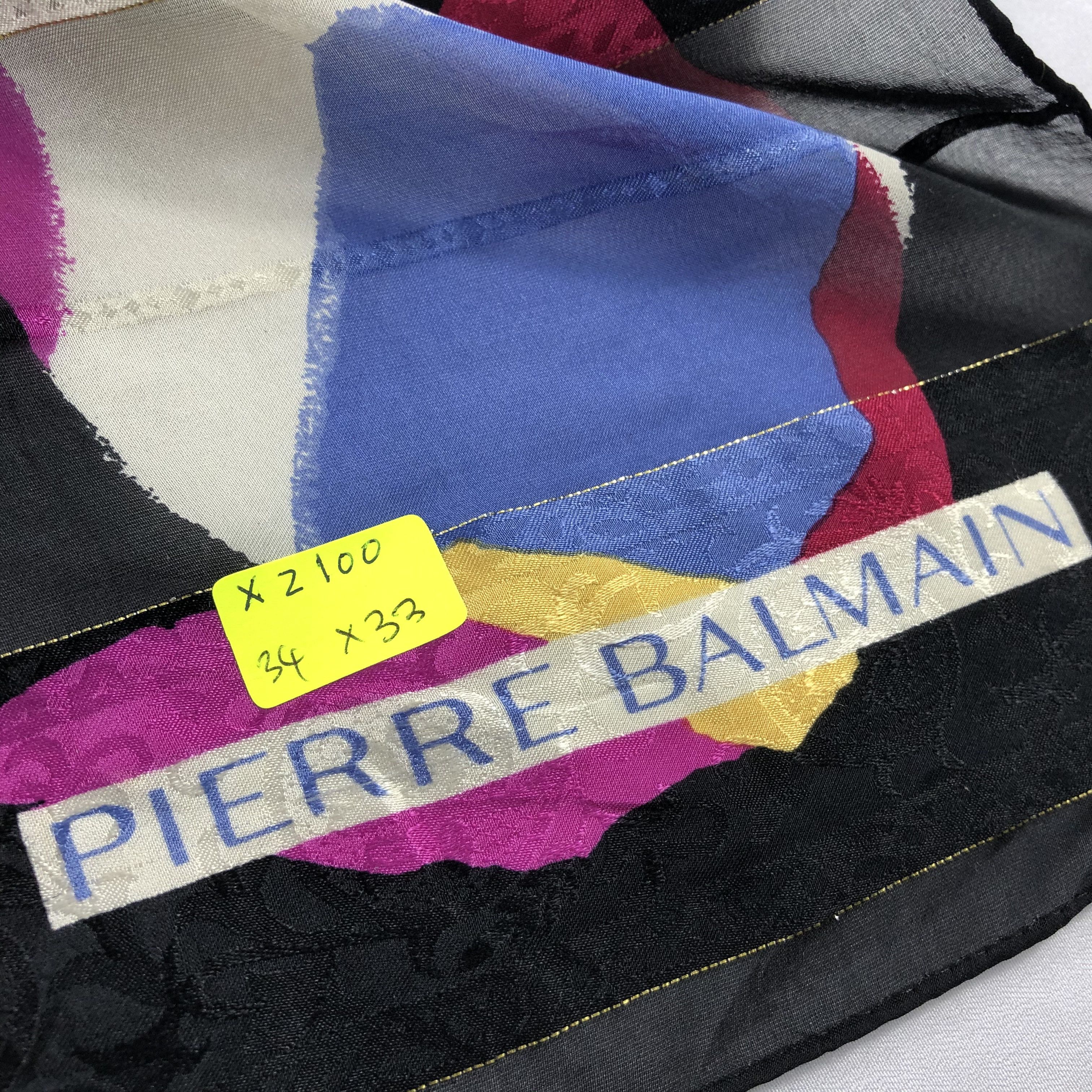 Pierre Balmain Vintage Pierre Balmain Silk Scarf Size ONE SIZE - 8 Thumbnail