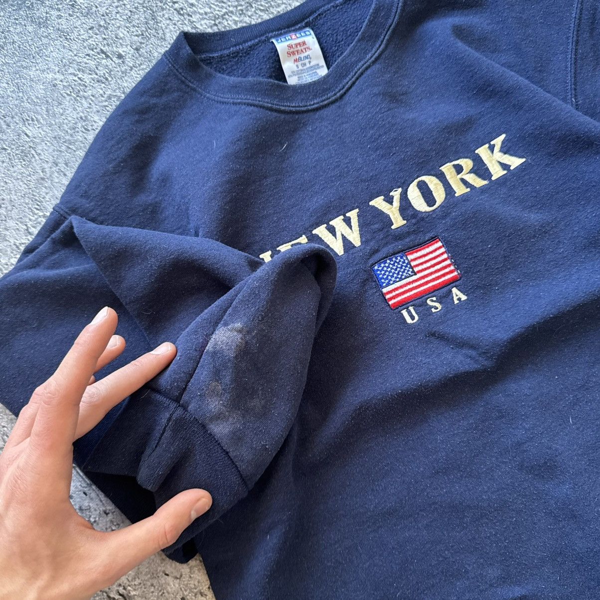 Jerzees Sweatshirt usa new york navy size s jerzees super sweats Size S / US 4 / IT 40 - 6 Thumbnail