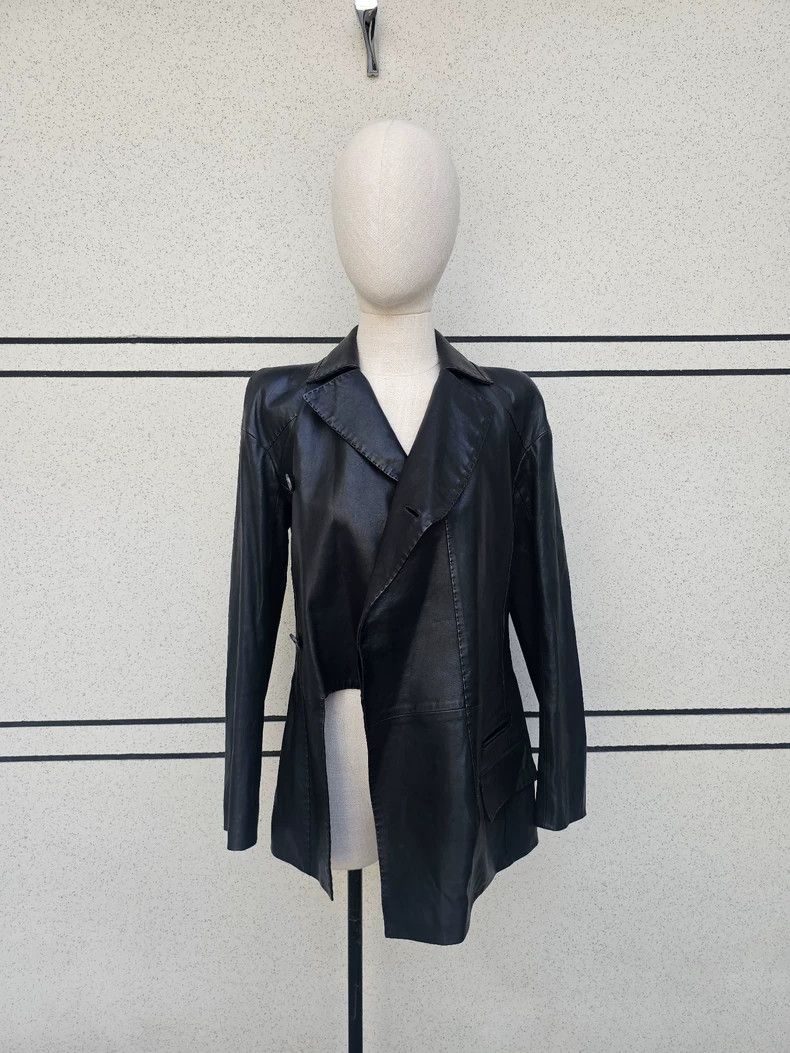 Haider Ackermann haider ackermann women's black leather jacket - dmc Size US M / EU 48-50 / 2 - 1 Thumbnail
