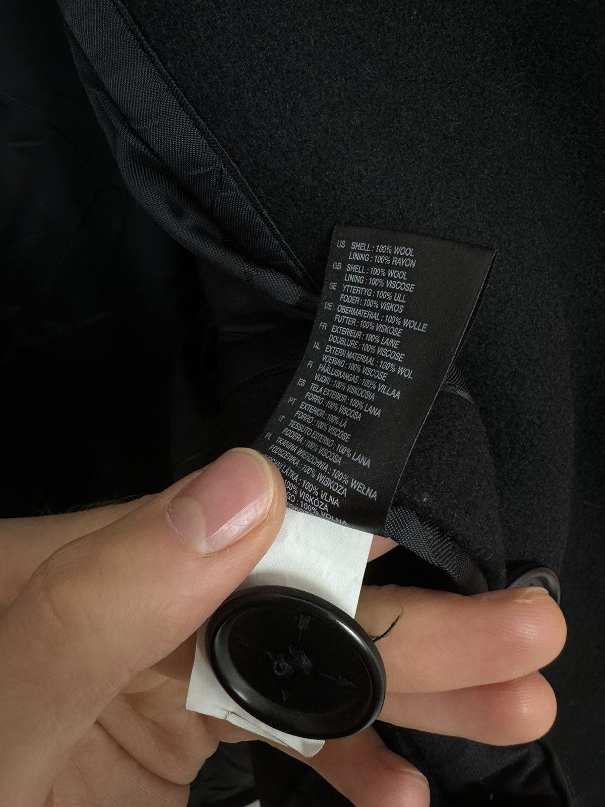 Viktor & Rolf Victor&Rolf x H&M Wool Coat Double-Breasted Black Mens 54 Size US L / EU 52-54 / 3 - 11 Thumbnail