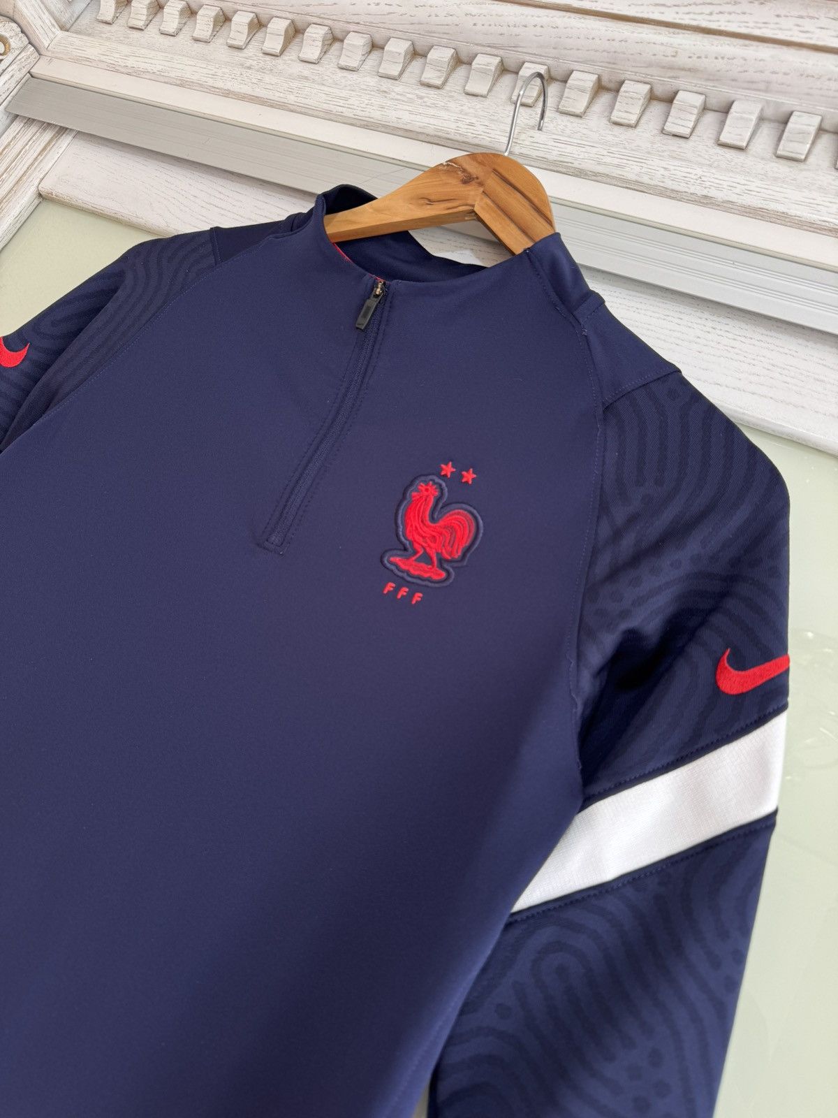 Nike France 2020-2021 Soccer Training Drill Top Football Jersey Size US S / EU 44-46 / 1 - 7 Thumbnail