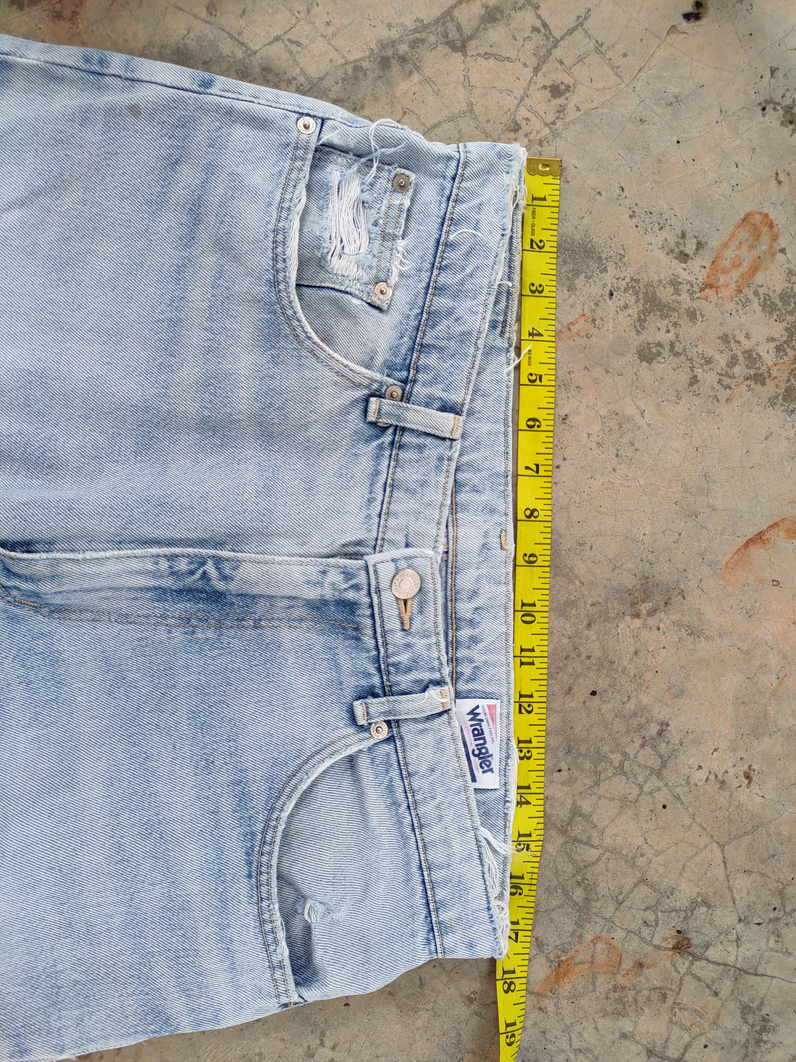 Jean × Vintage × Wrangler VINTAGE WRANGLER FADED RIPPED JEANS DENIM PANTS Size US 34 / EU 50 - 10 Thumbnail