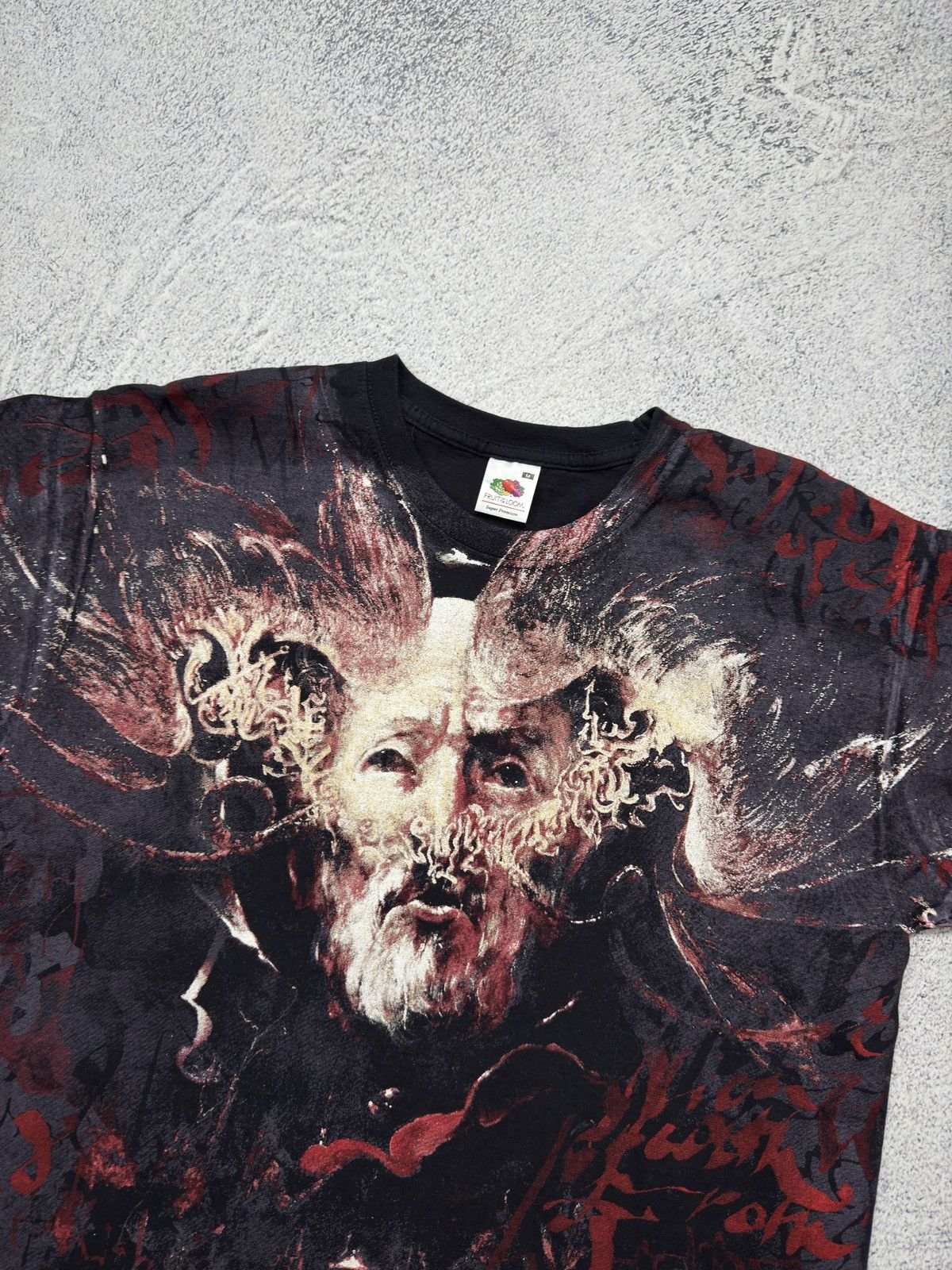 Band Tees × Vintage VINTAGE BEHEMOTH THE SATANIST ALL OVER PRINT T-SHIRT DEATH Size US M / EU 48-50 / 2 - 6 Thumbnail