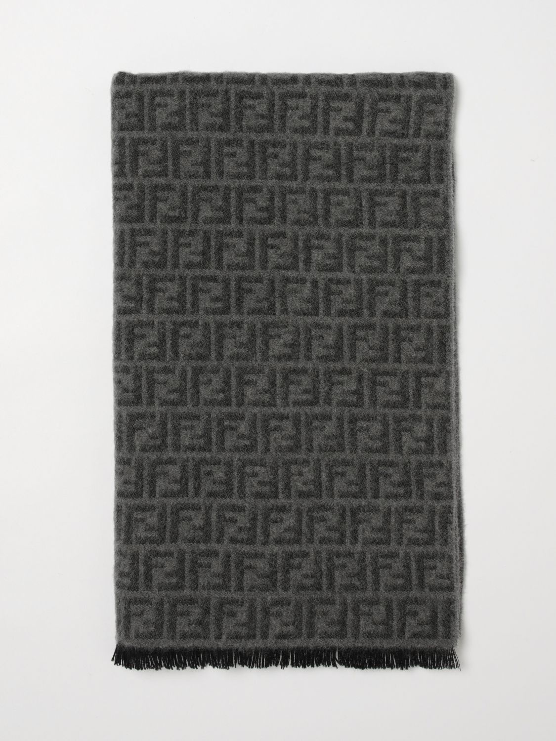 Fendi Fendi Scarf Men Charcoal Size ONE SIZE - 1 Thumbnail
