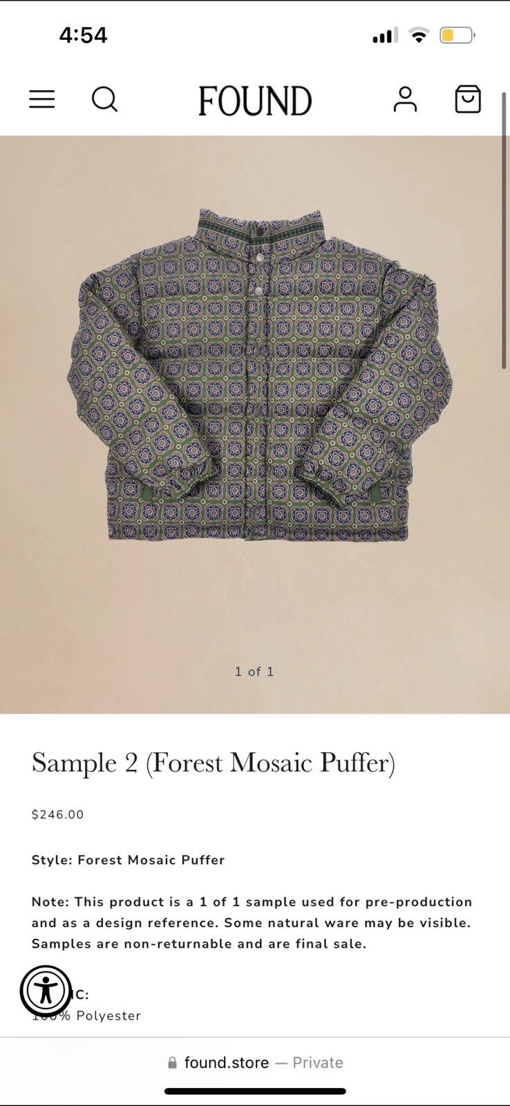 Profound Aesthetic 1 OF 1 SAMPLE PUFFER PROFOUND CLOTHING Size US L / EU 52-54 / 3 - 2 Thumbnail
