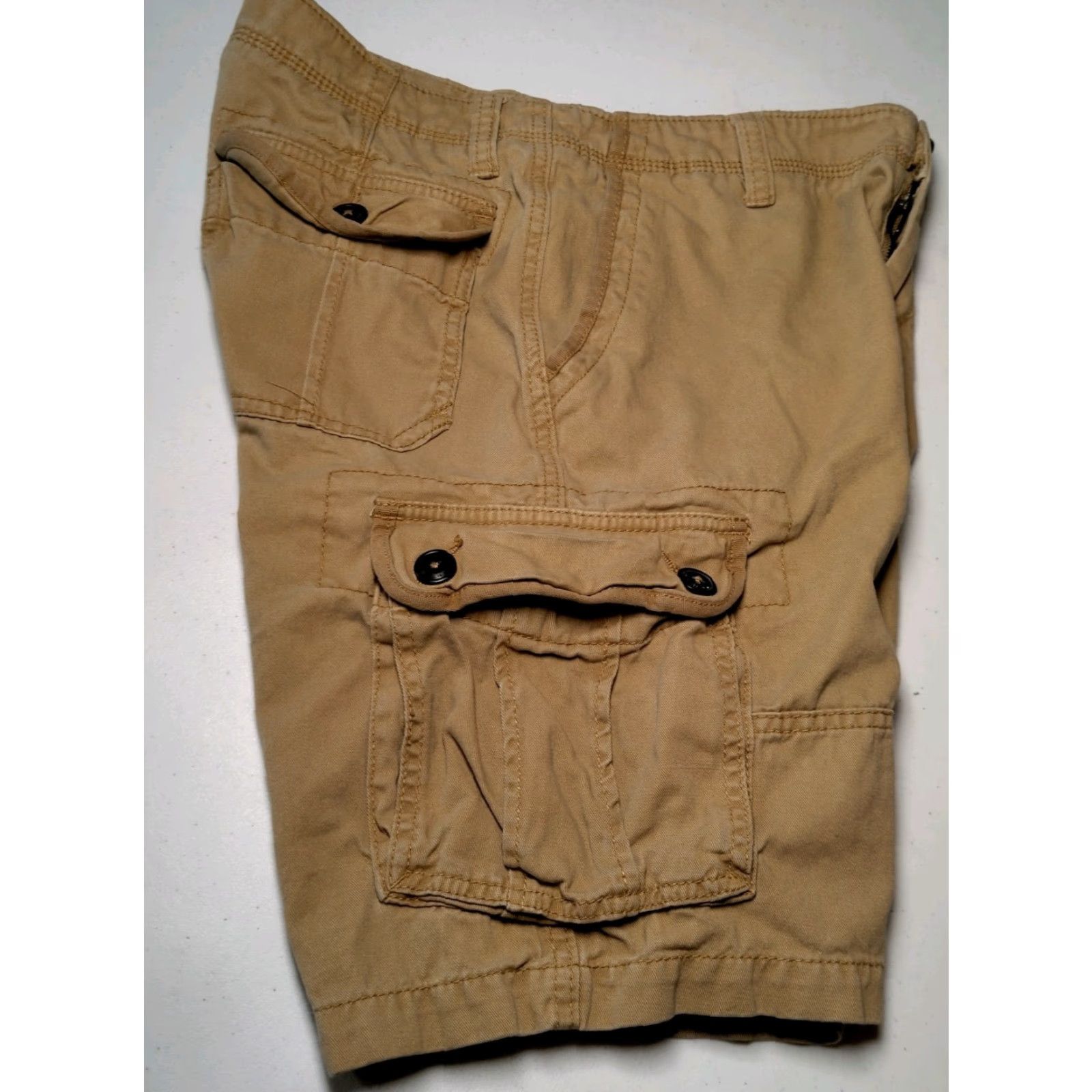 Vintage VINTAGE Aeropostale Cargo Shorts Men 30 Brown Cotton Cargo Shorts 30x9.5 Mens Brown Summer Casual Workwear Baggy-Utility Size US 30 / EU 46 - 4 Thumbnail