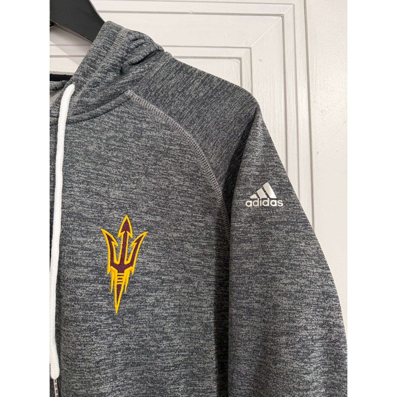 Adidas Arizona State Sun Devils Full-Zip Adidas Hoodie Women's L Size L / US 10 / IT 46 - 2 Thumbnail