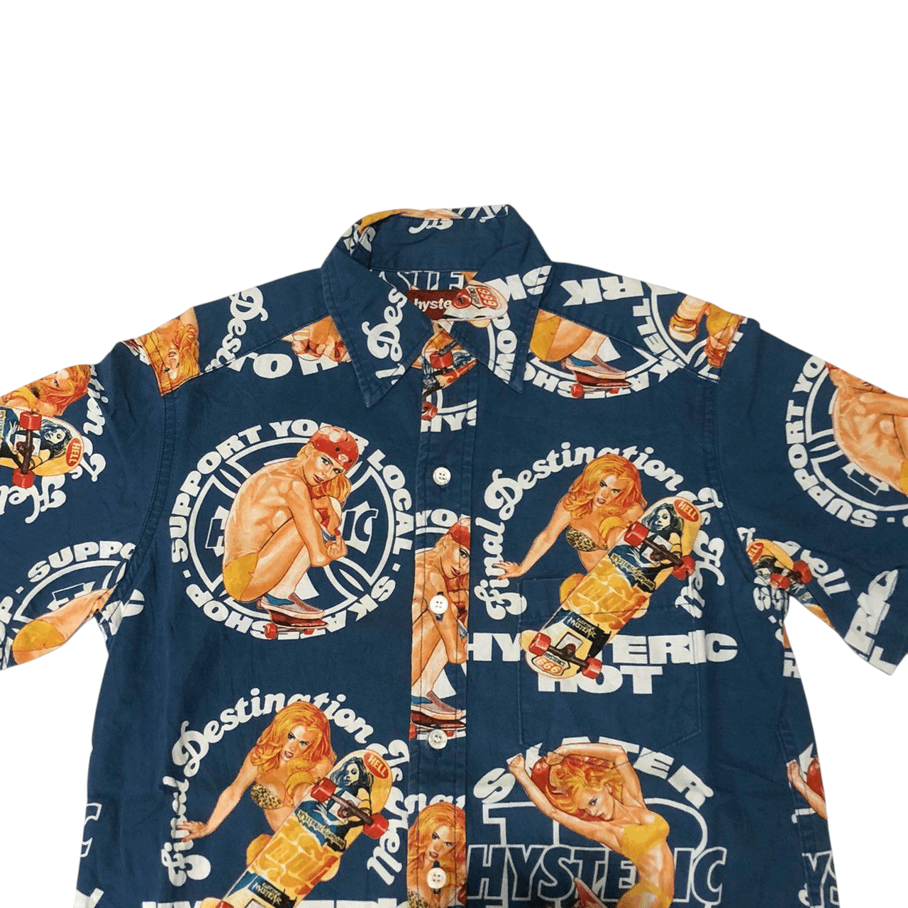 Hysteric Glamour Hysteric Glamour "Skater In To Hell" Vintage Shirt Size US S / EU 44-46 / 1 - 3 Thumbnail