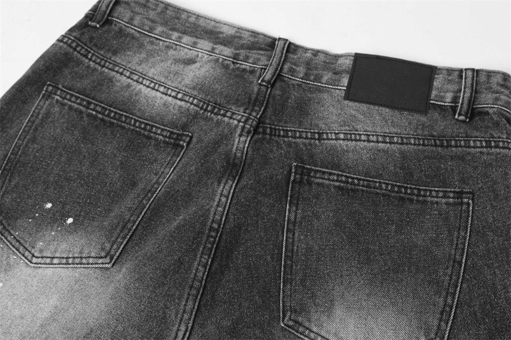 Japanese Brand × Jean American washed men's loose straight trendy printed jeans Size US 32 / EU 48 - 5 Thumbnail