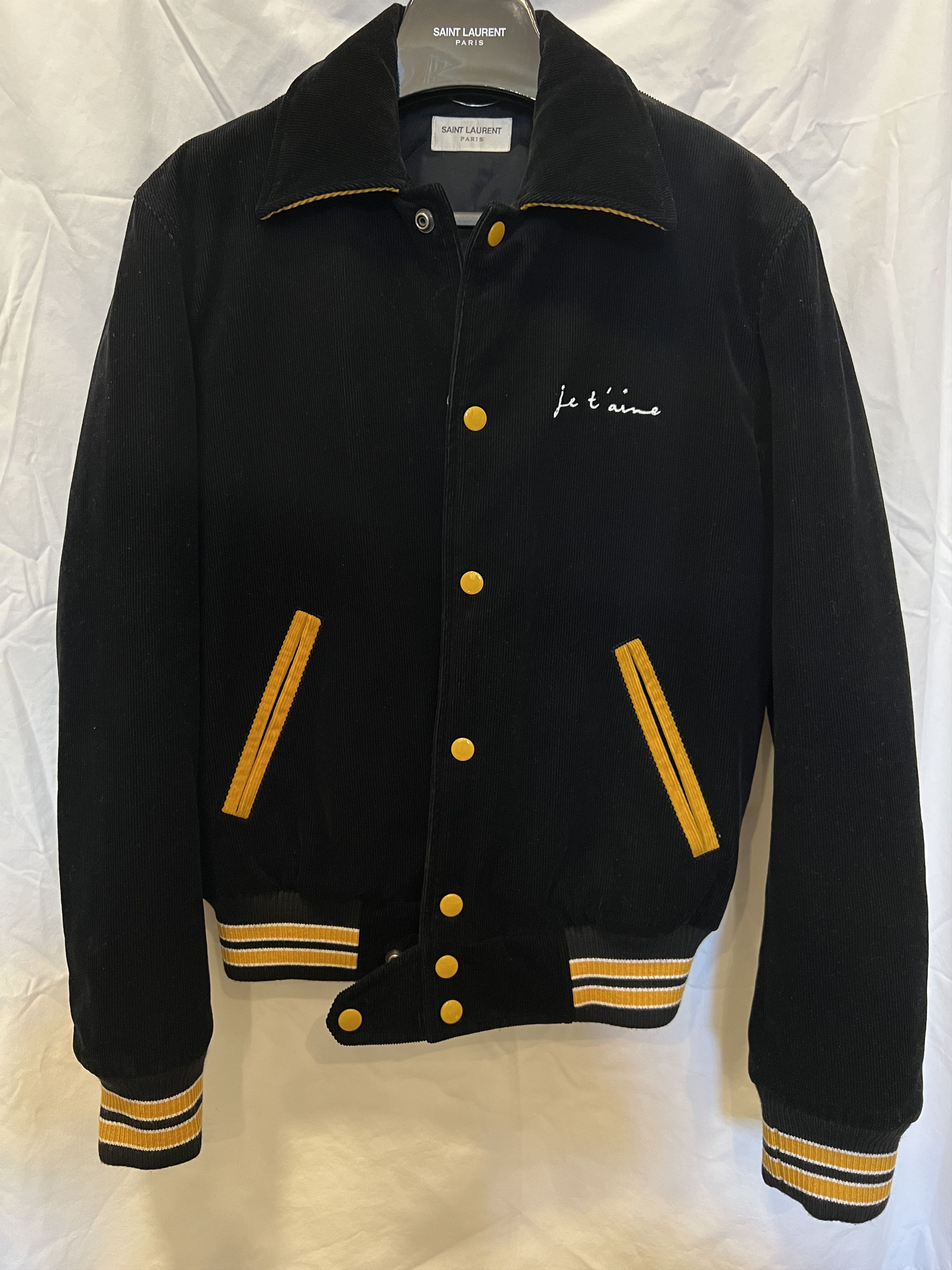 Saint Laurent Paris Corduroy Bomber Jacket Size US S / EU 44-46 / 1 - 1 Thumbnail