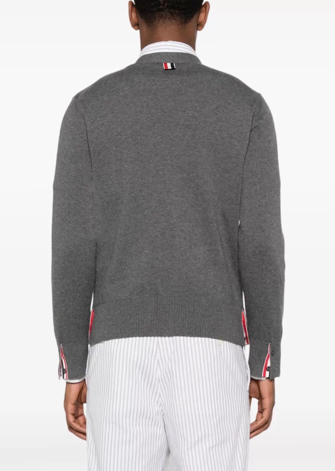 Thom Browne Thom Browne 4-Bar Wool Cardigan Dark Gray Size 3 Size US L / EU 52-54 / 3 - 8 Thumbnail
