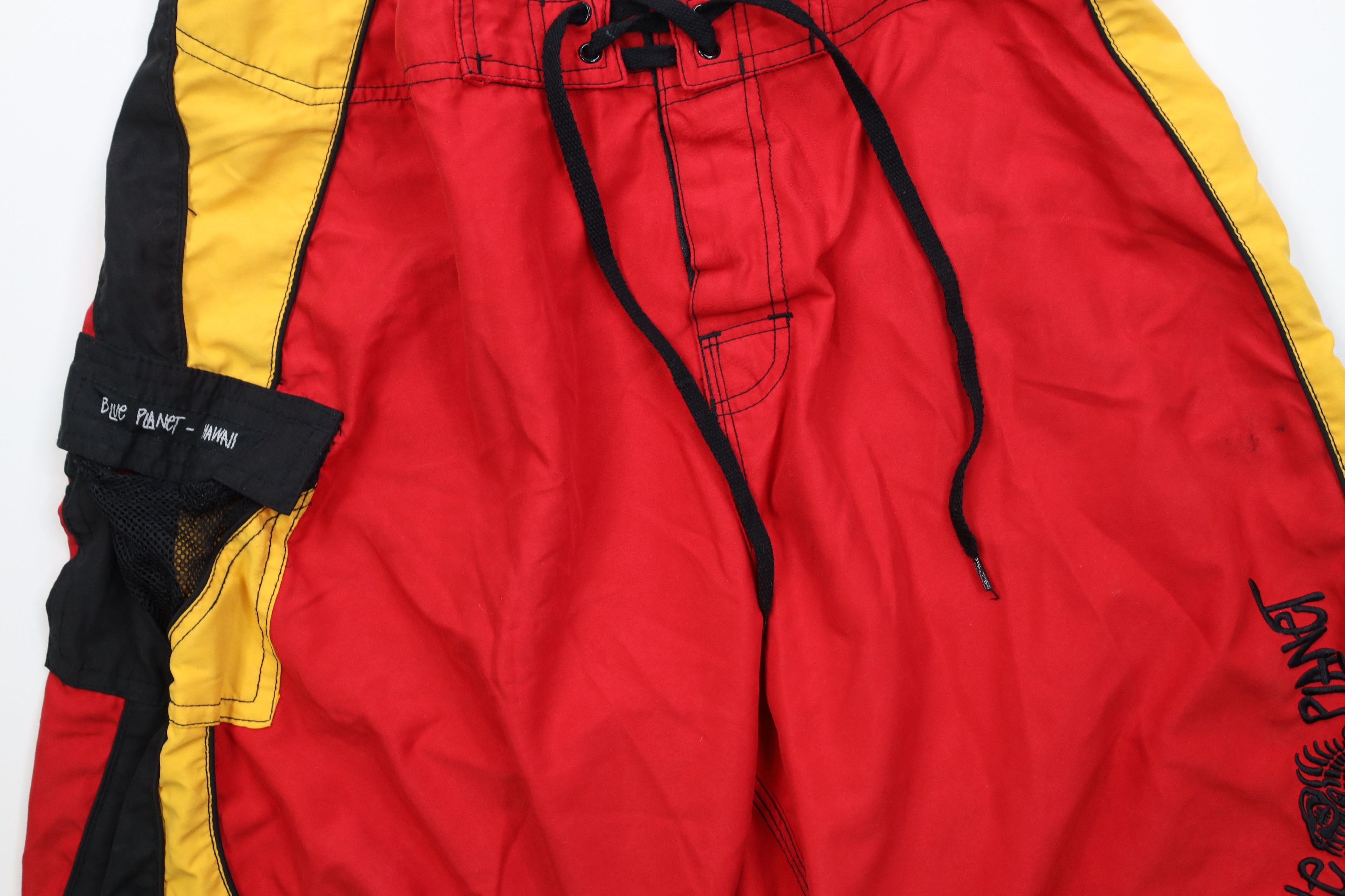 Vintage Vintage 90s Y2K Blue Planet Hawaii Surfing Board Shorts Size US 36 / EU 52 - 3 Thumbnail