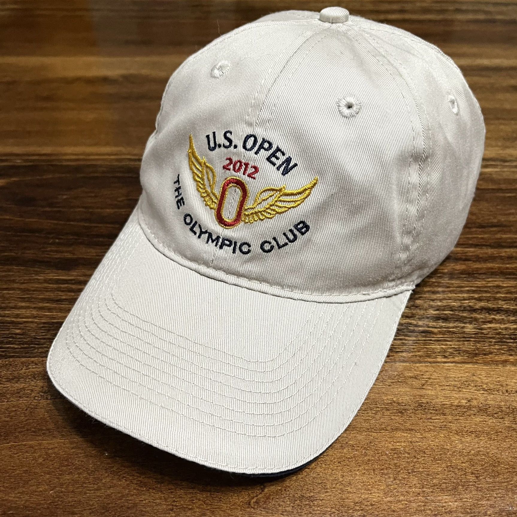 Vintage US Open Hat Cap 2012 The Olympic Club Strap Back USGA Member Adjustable Beige Men One Size Golf Hat Beig Size ONE SIZE - 2 Thumbnail