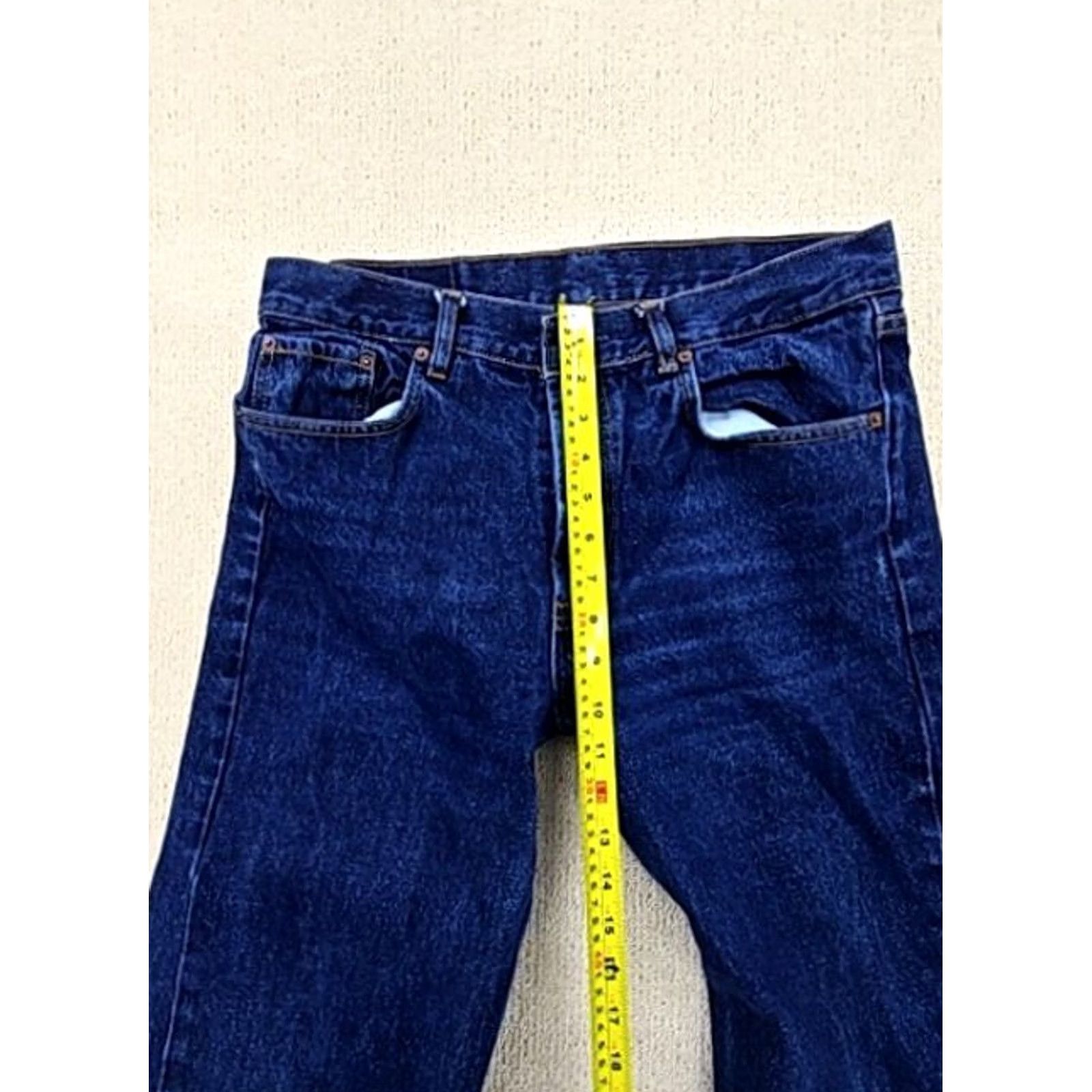 Levi's Levi's 501 Indigo Straight Denim Jeans Jeans 501 WW NWOT Men 34x34 Indigo Regular 5-Pocket Button Rise Mid Denim USA 100% Cotton Levi's 501 Size US 39 - 5 Thumbnail