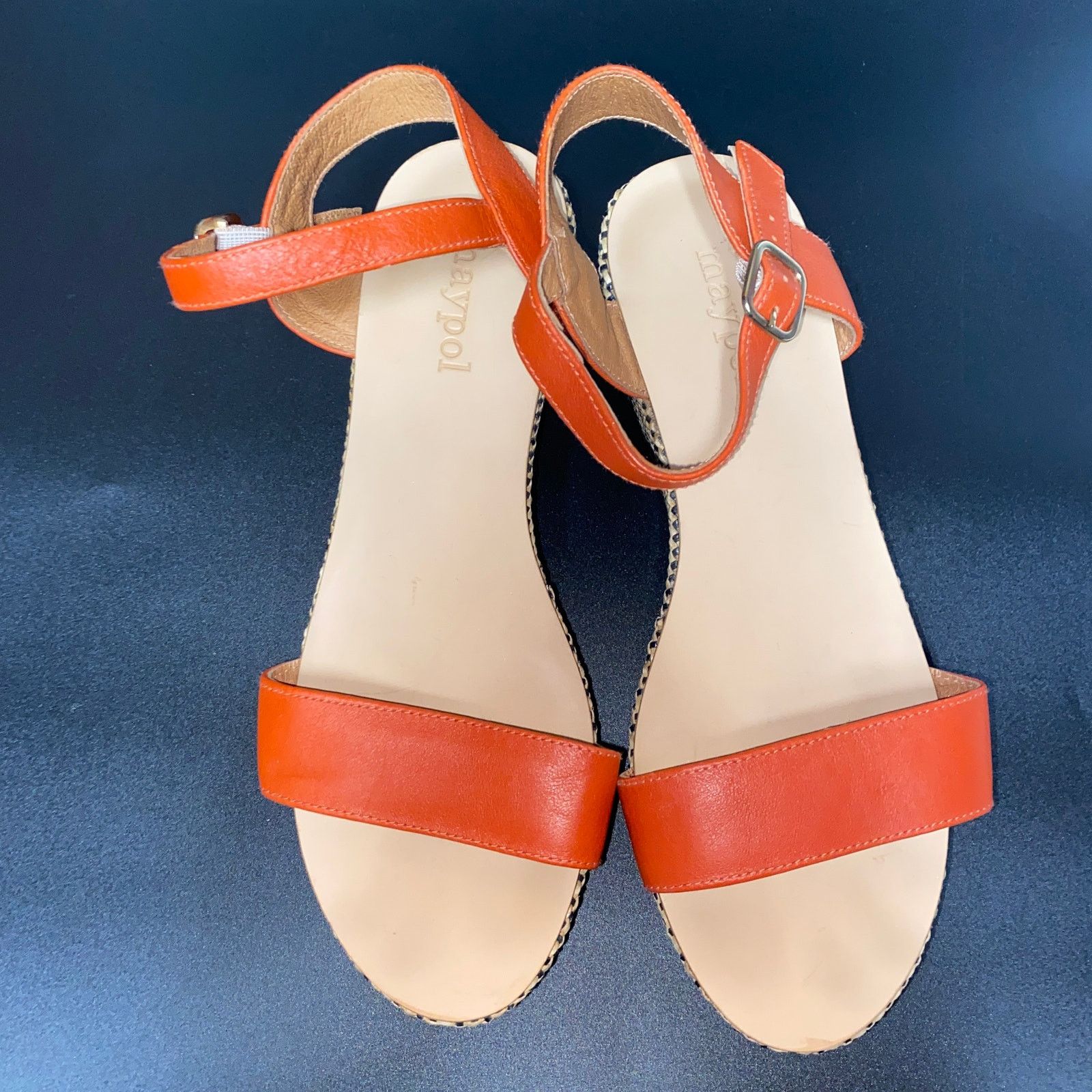 Other Maypol Brown Leather Wedge Heels Platform Sandals 38 US 7.5 Size US 7.5 / IT 37.5 - 6 Thumbnail