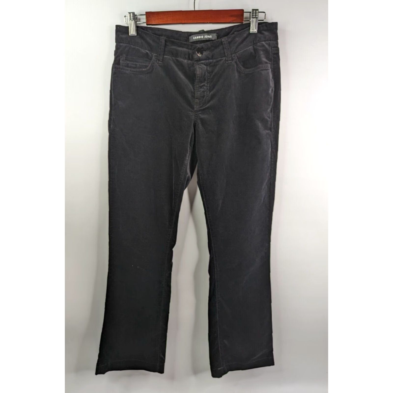 Vintage Cambio Jeans Womens Modern Denim Black Velvet Lola Rise Modern Jeans 10 Women Size 32" / US 10 / IT 46 - 2 Thumbnail