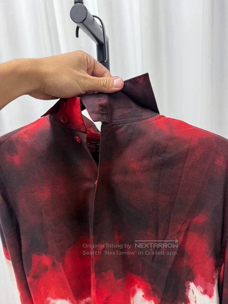 Yohji Yamamoto YOHJI YAMAMOTO Blood Red Shirt Size US L / EU 52-54 / 3 - 9 Thumbnail