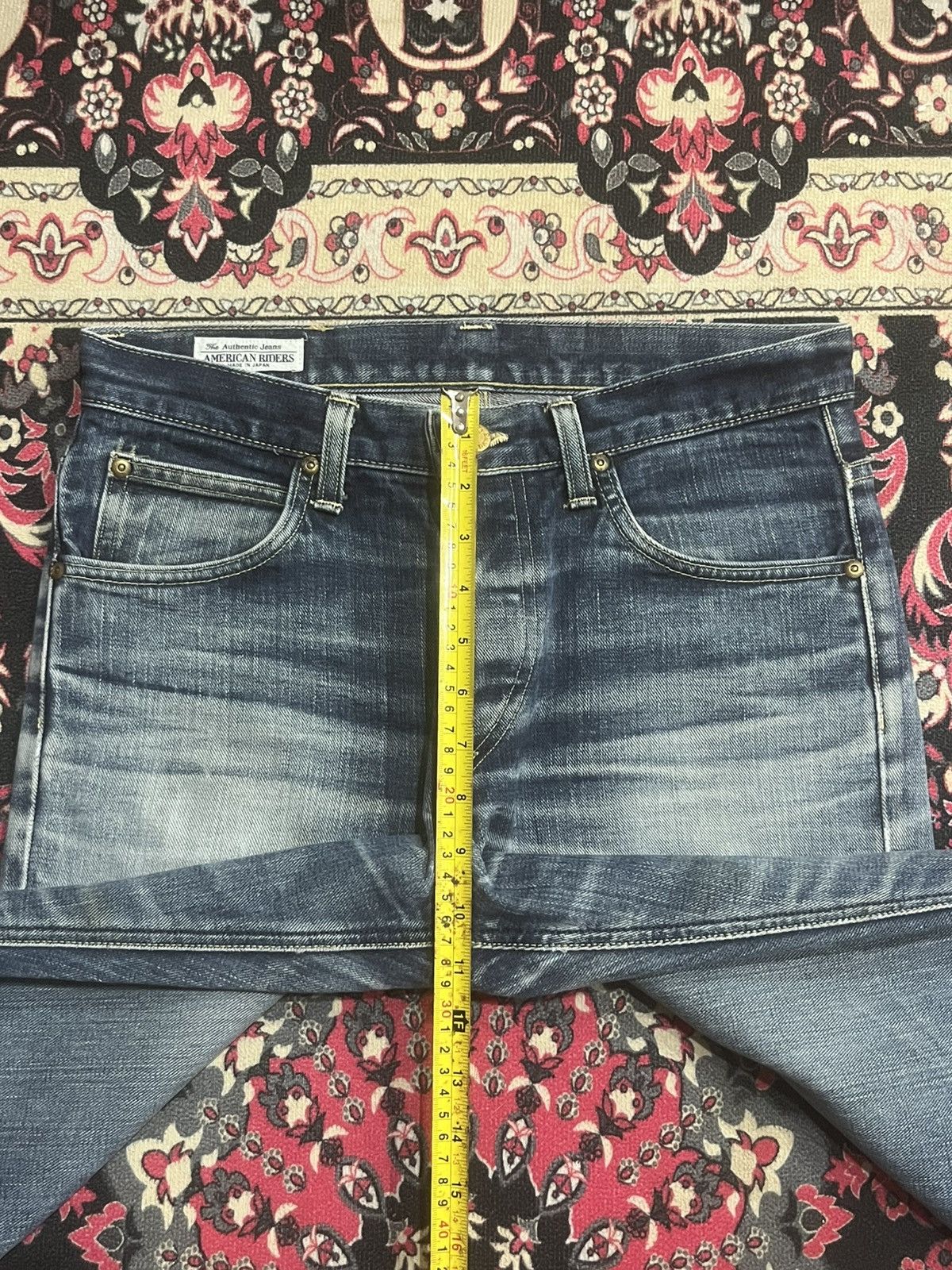 Vintage Vintage Lee Riders Blue Faded Distressed Straight Leg Jeans Size US 30 / EU 46 - 16 Thumbnail