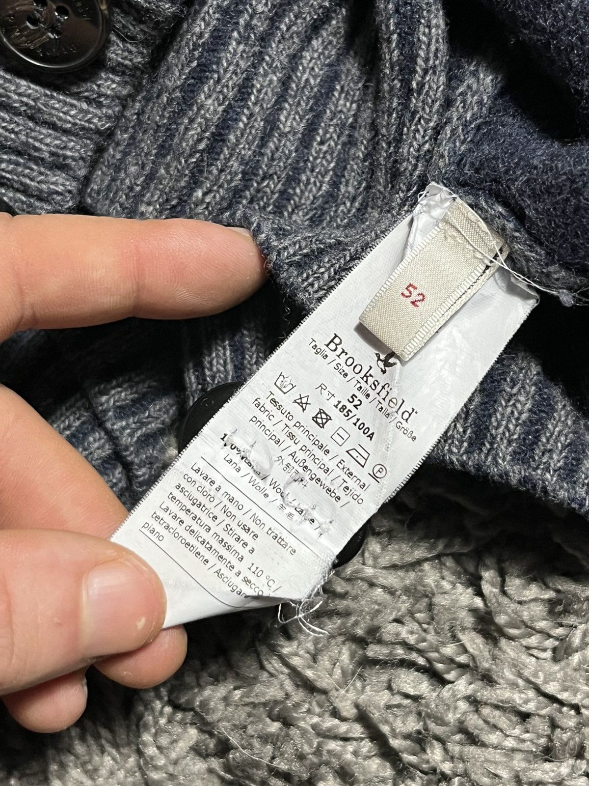 Brooksfield BROOKSFIELD WOOL CARDIGAN KNITTED SOLID COLOR RRP 395$ Size US M / EU 48-50 / 2 - 6 Thumbnail